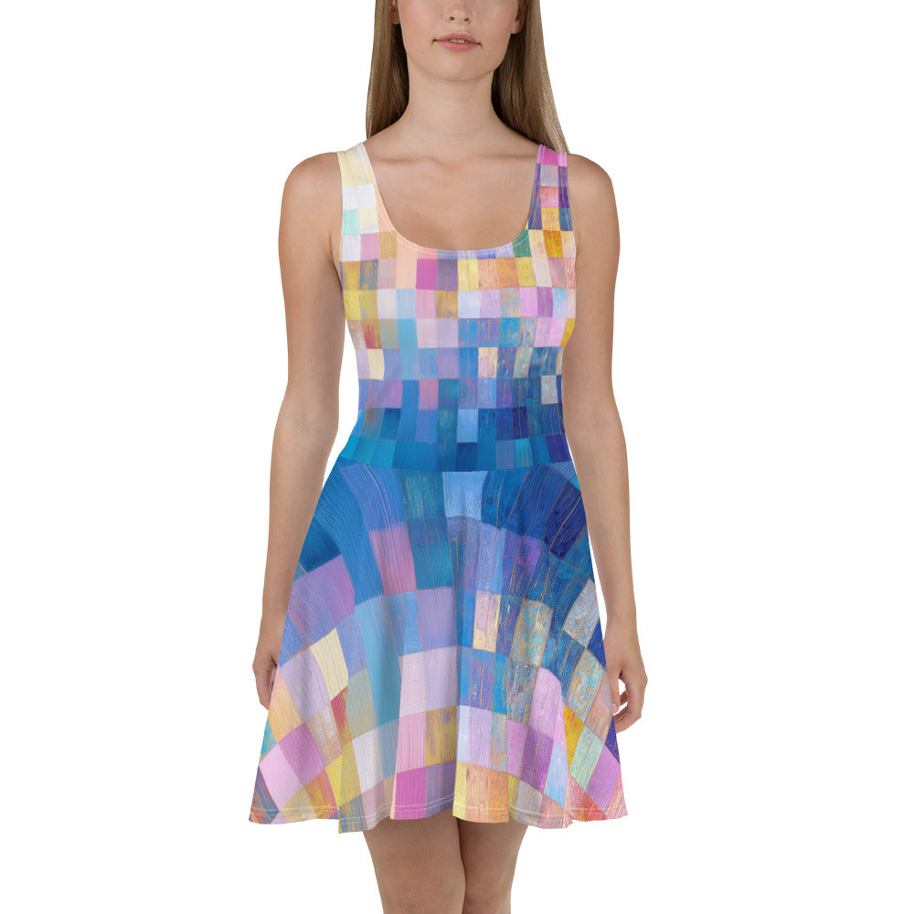 Abstract Squares - Skater Dress