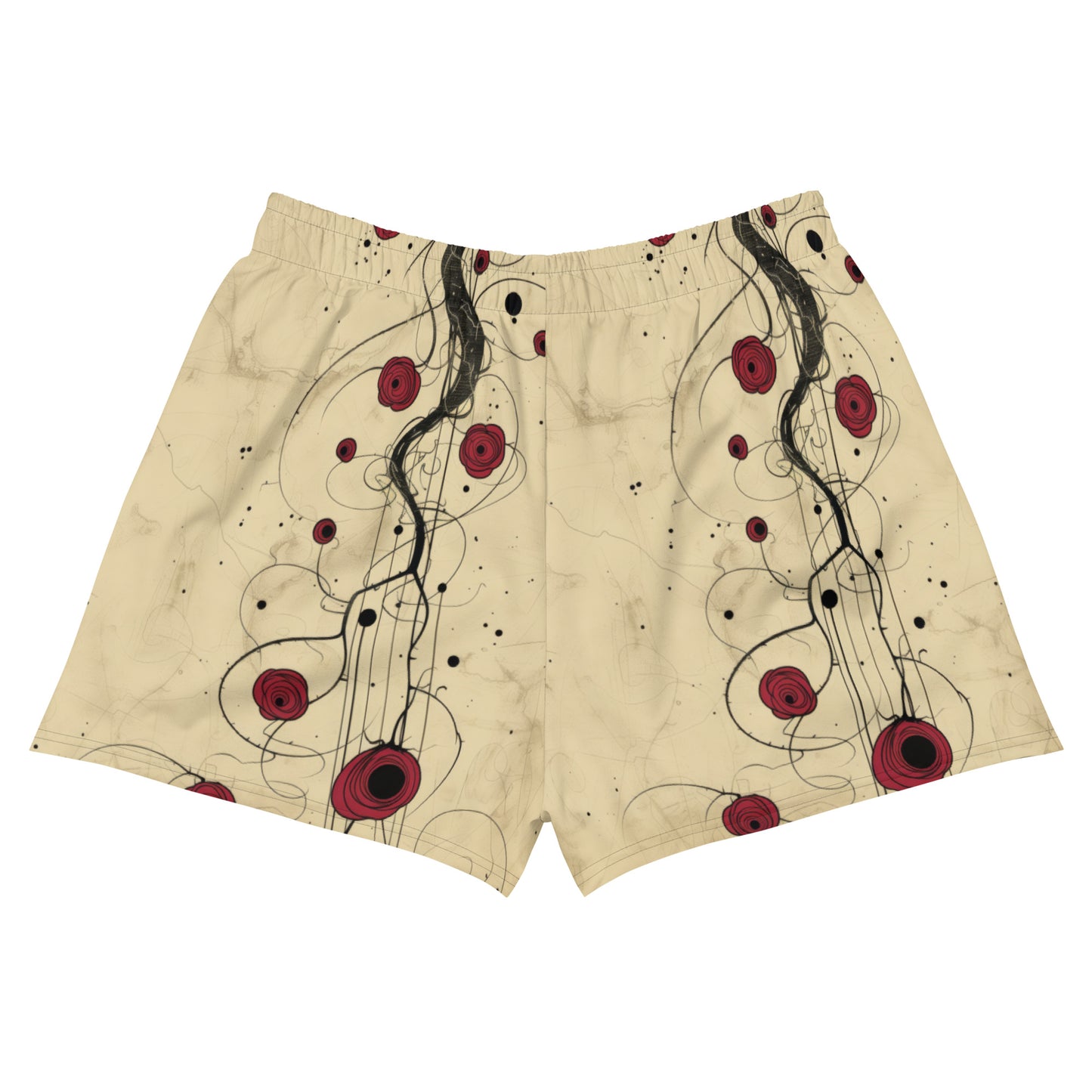 Rosettes on Branch - Unisex Athletic Shorts