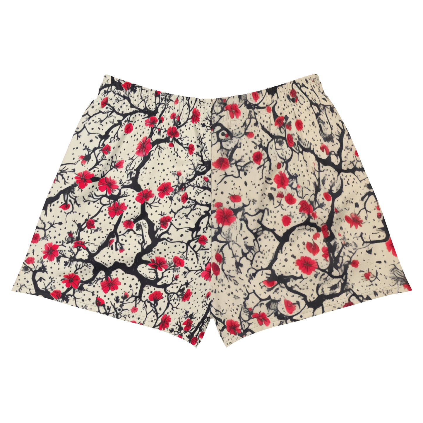 Rouge Blossoms - Unisex Athletic Shorts