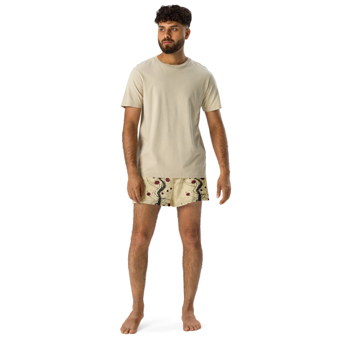 Rosettes on Branch - Unisex Athletic Shorts