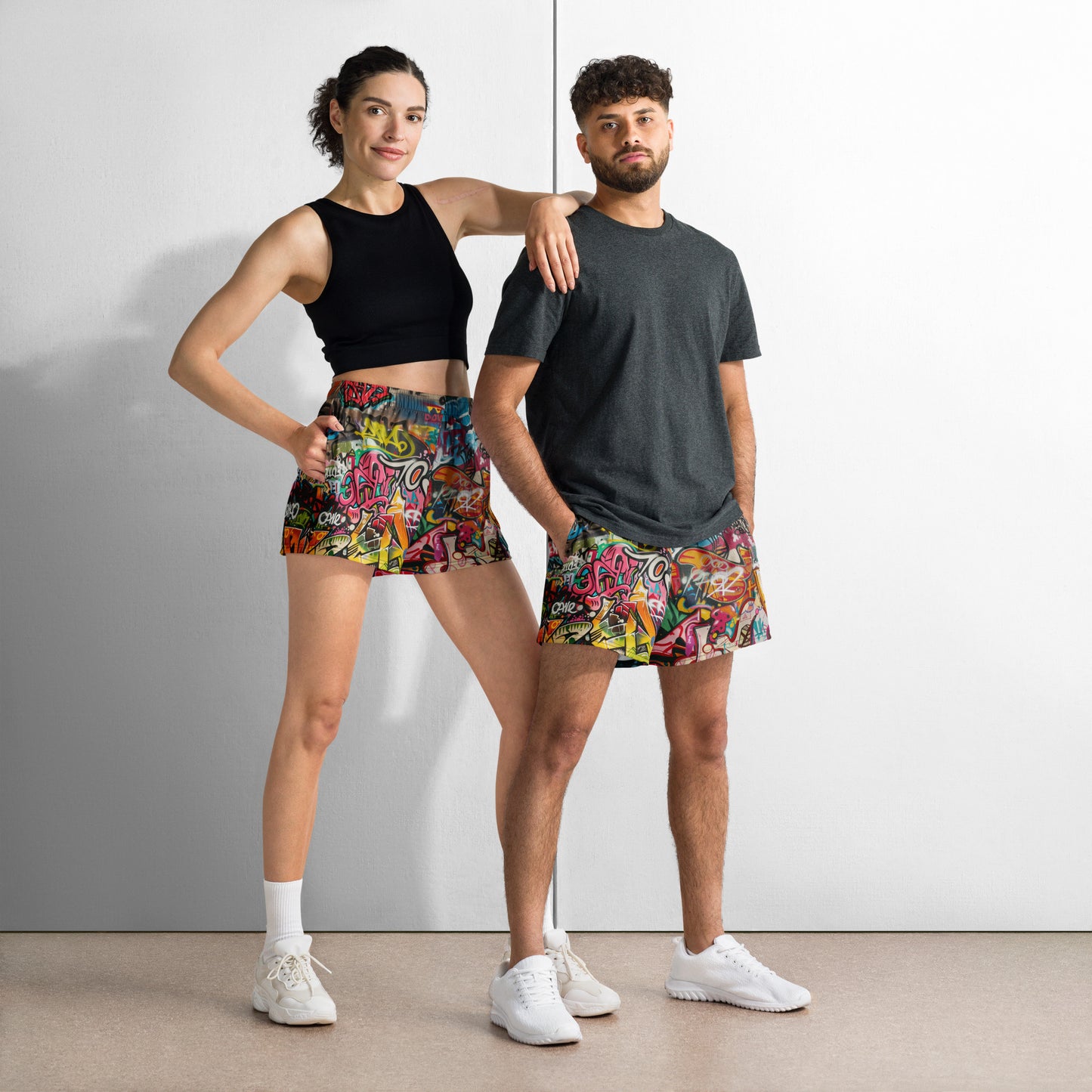 Graffiti - Unisex Athletic Shorts