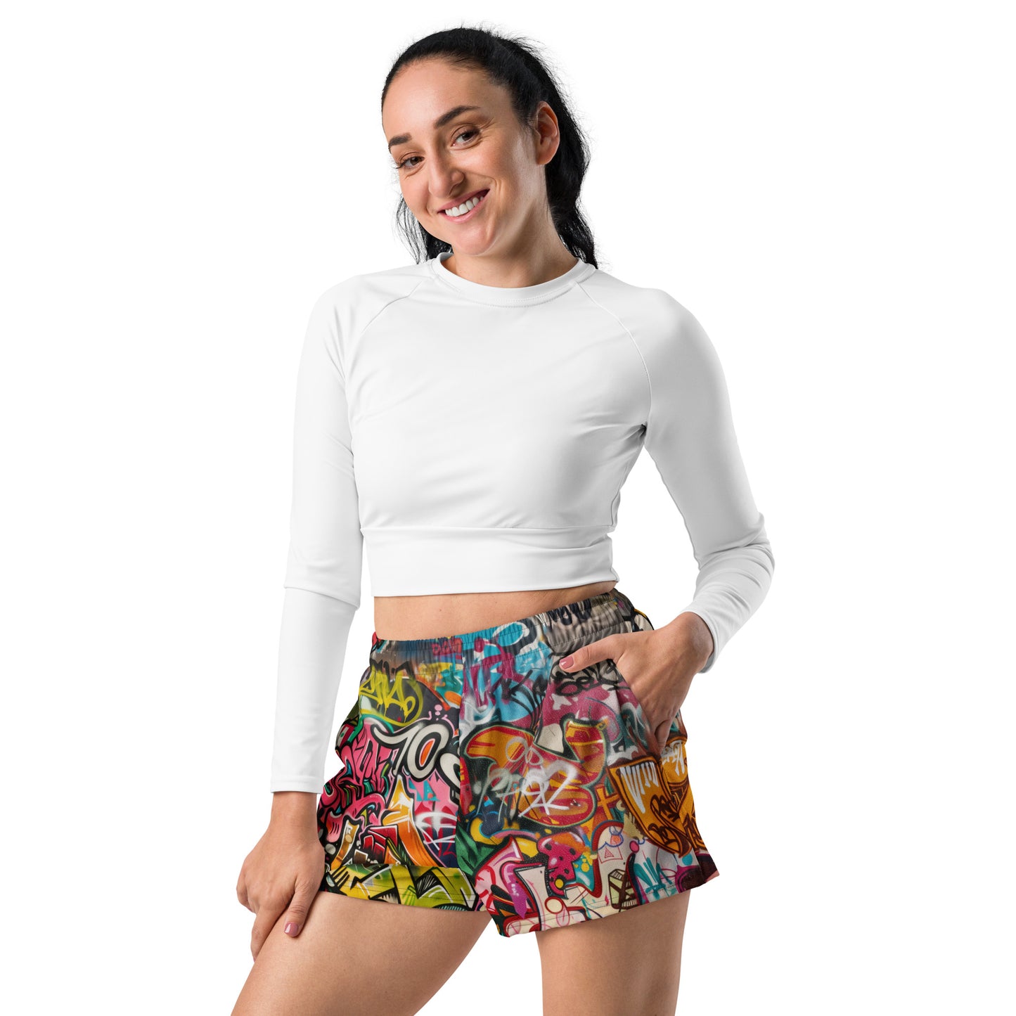 Graffiti - Unisex Athletic Shorts