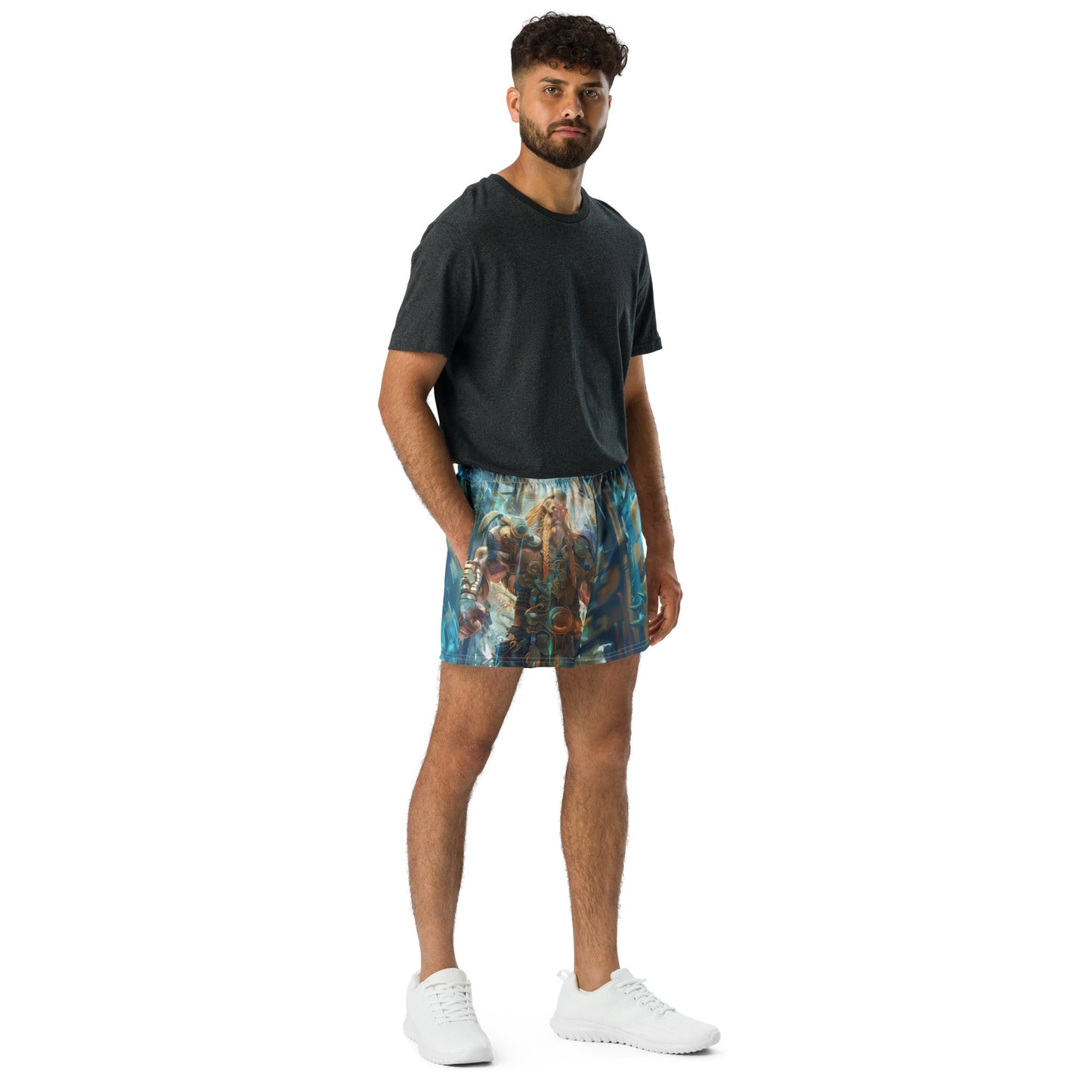 Cyberpunk Viking - Unisex Athletic Shorts