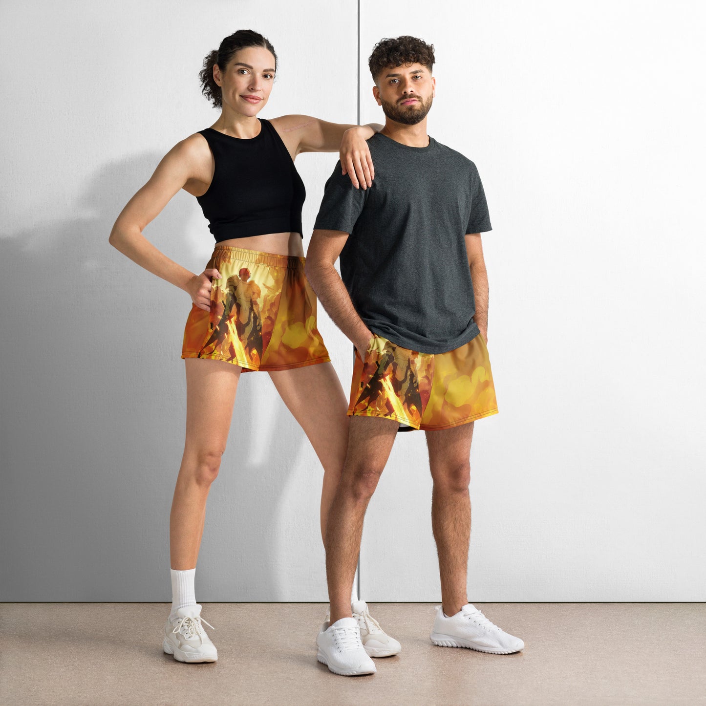 Paladin Field of Flames - Unisex Athletic Shorts