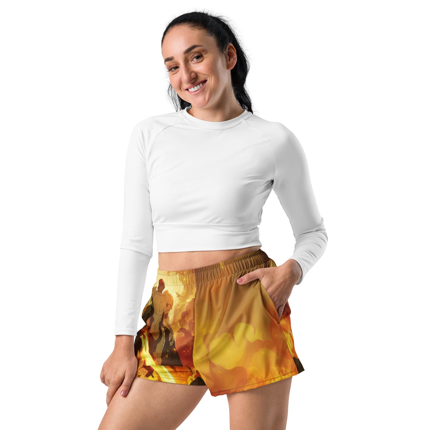 Paladin Field of Flames - Unisex Athletic Shorts