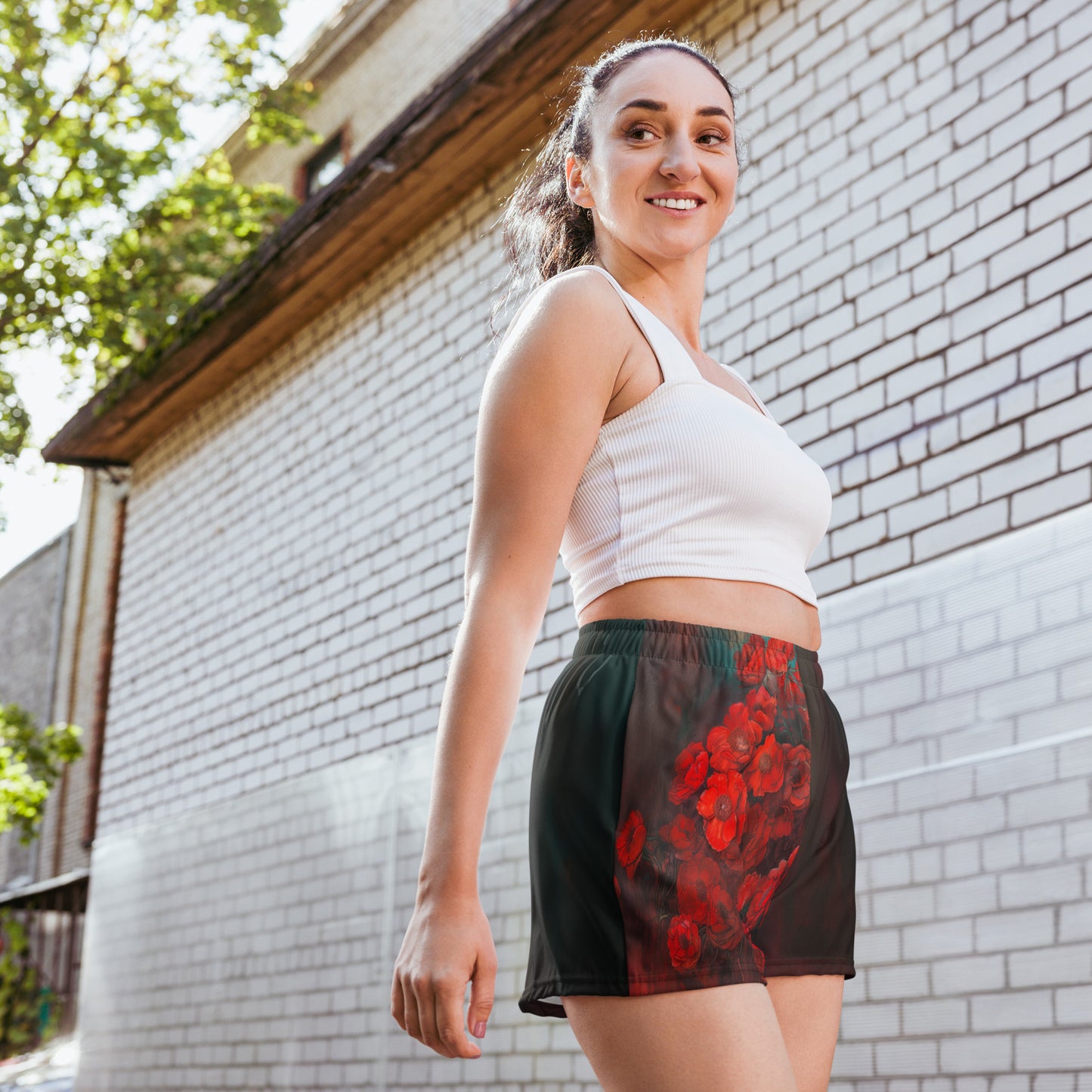 Las Rosas Rojas - Unisex Athletic Shorts