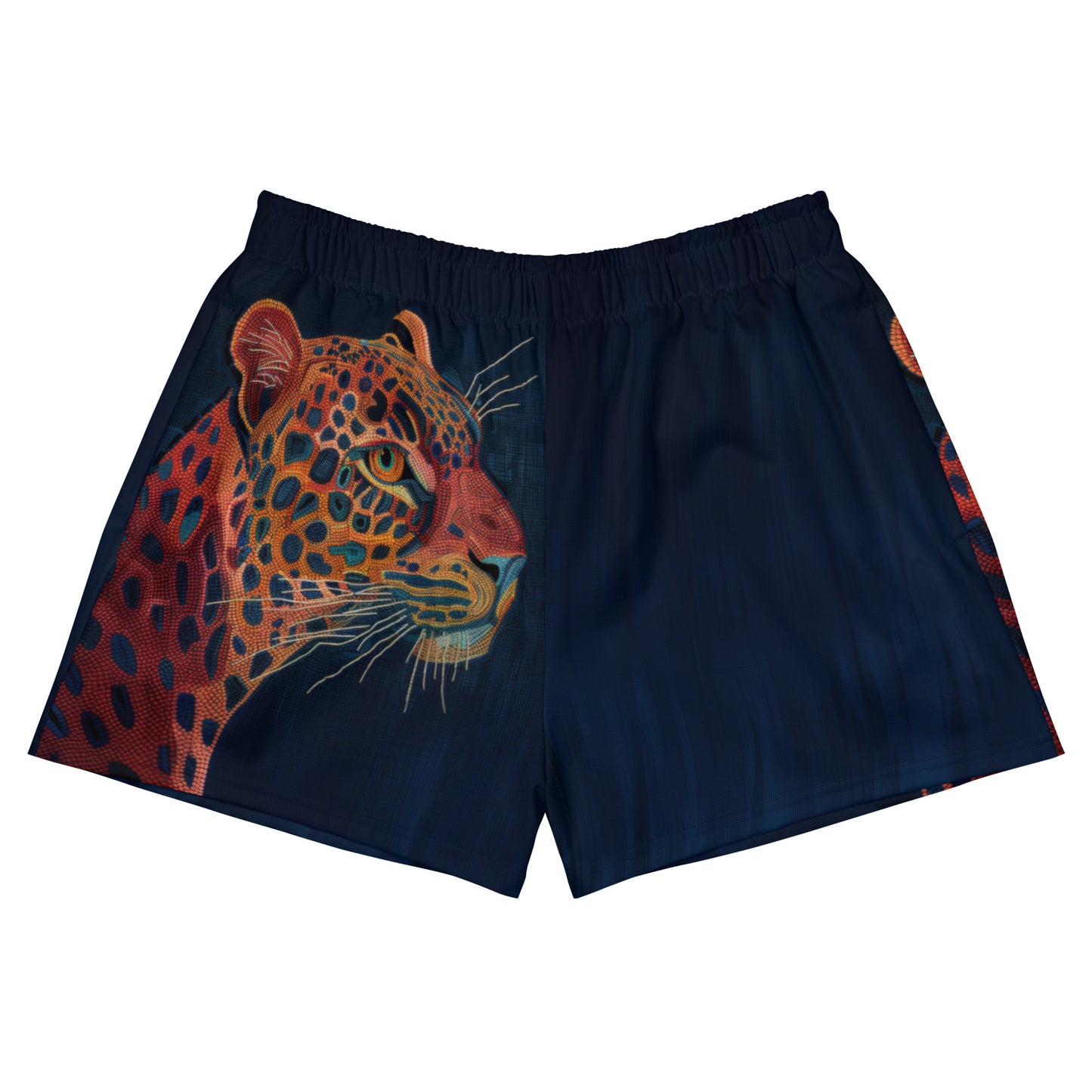 Sashiko Tiger - Unisex Athletic Shorts