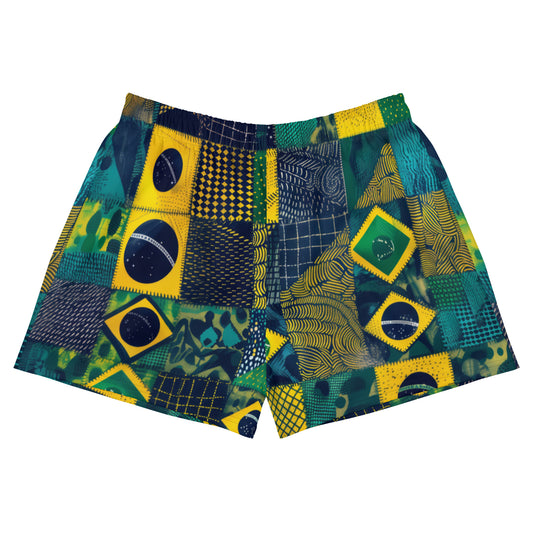 Sashiko Brazil - Unisex Athletic Shorts