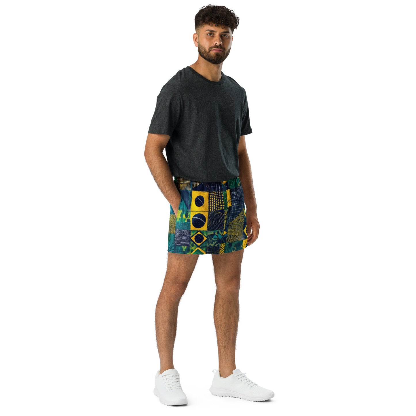 Sashiko Brazil - Unisex Athletic Shorts