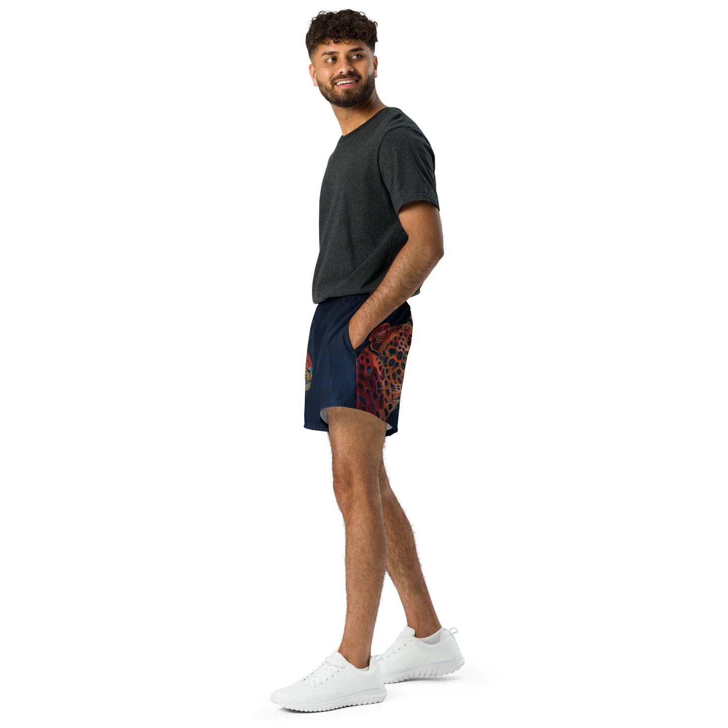 Sashiko Tiger - Unisex Athletic Shorts