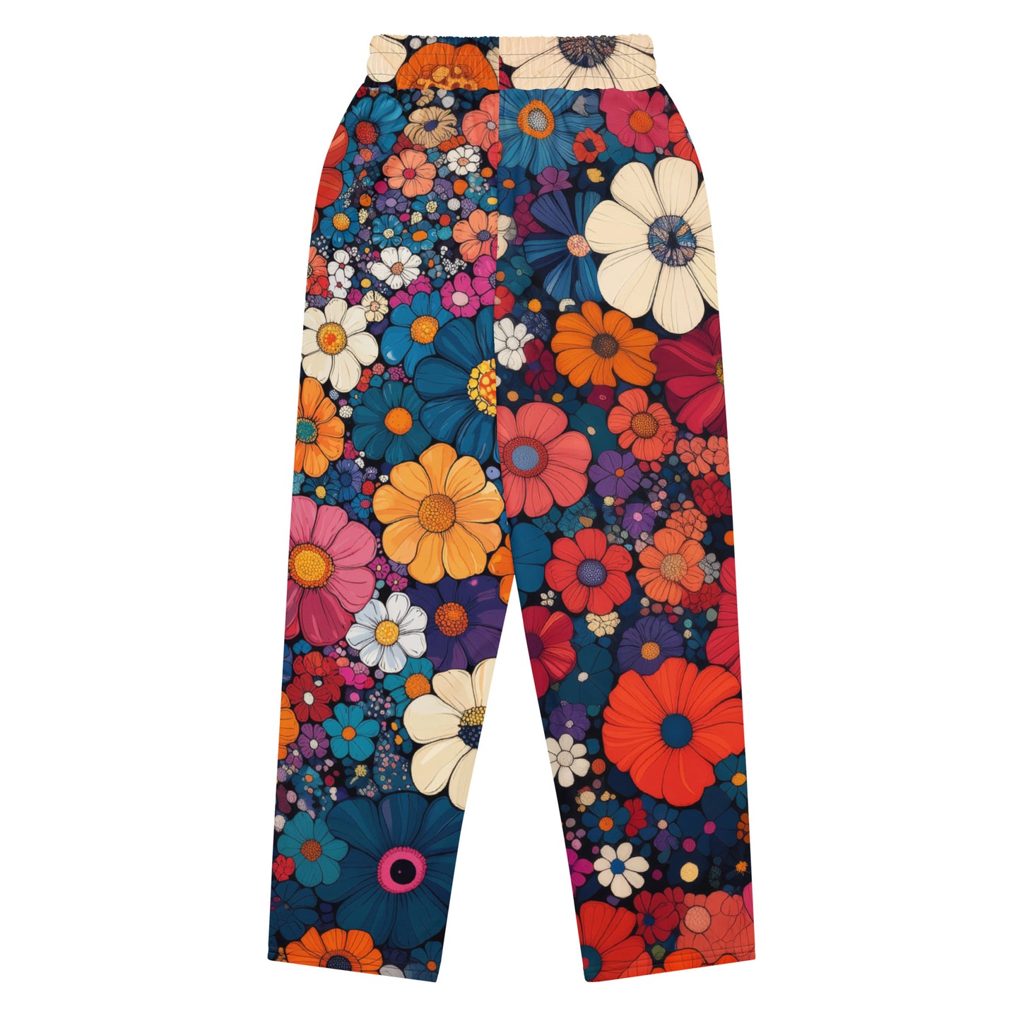 Floral Frenzy - Wide-leg joggers