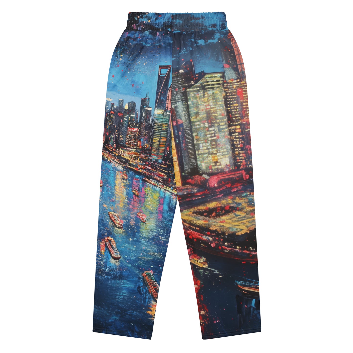 Shanghai’s Skyline - Wide-leg joggers