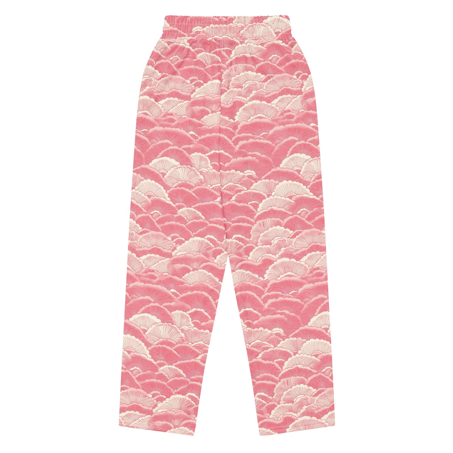 Light Pink Sashiko - Wide-leg joggers