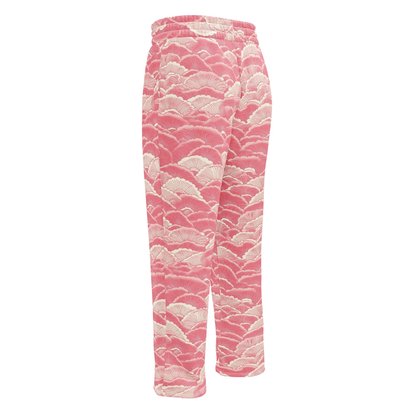 Light Pink Sashiko - Wide-leg joggers