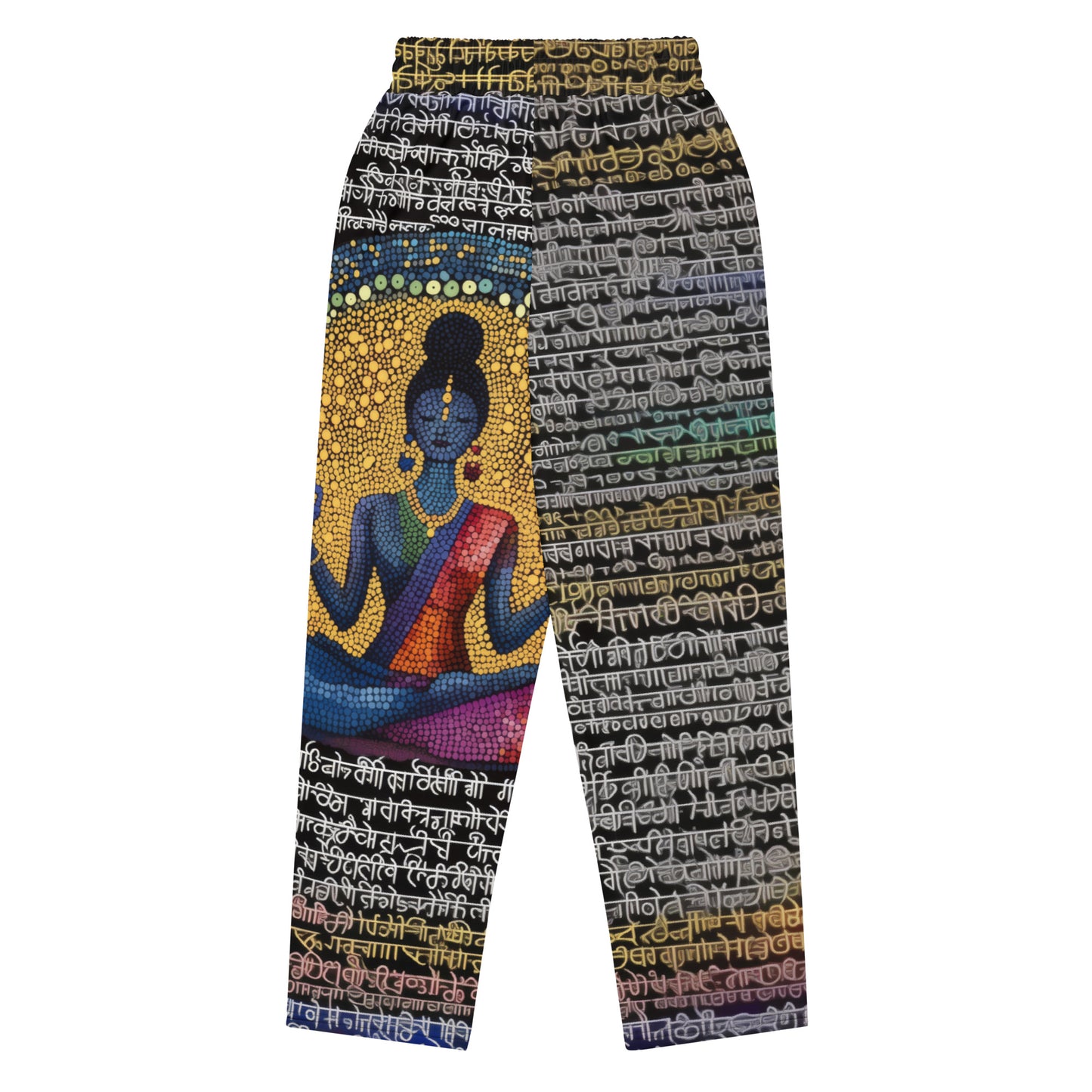 Yoga Faux Sanskrit moda 1 - Wide-leg joggers