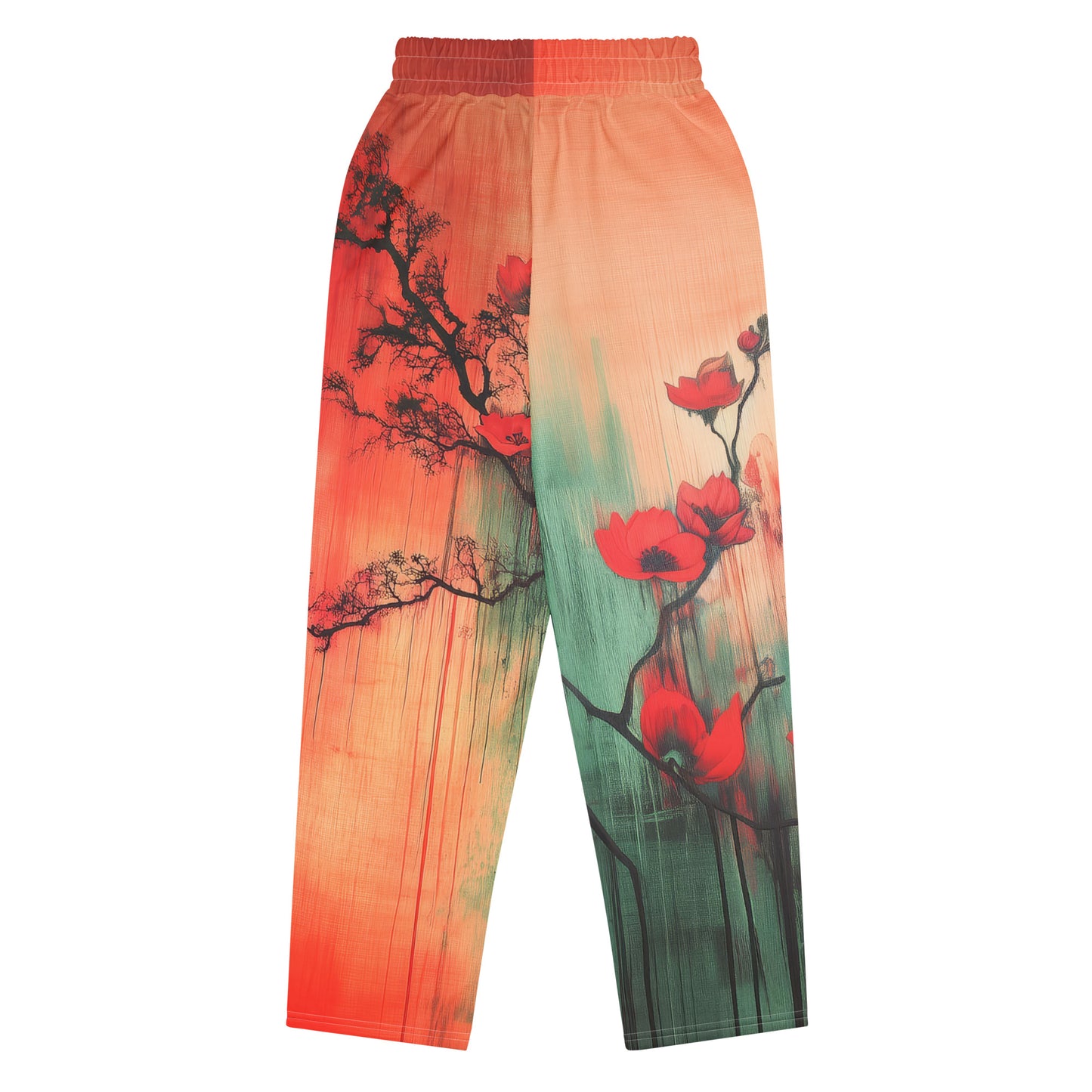 Eden Red - Wide-leg joggers