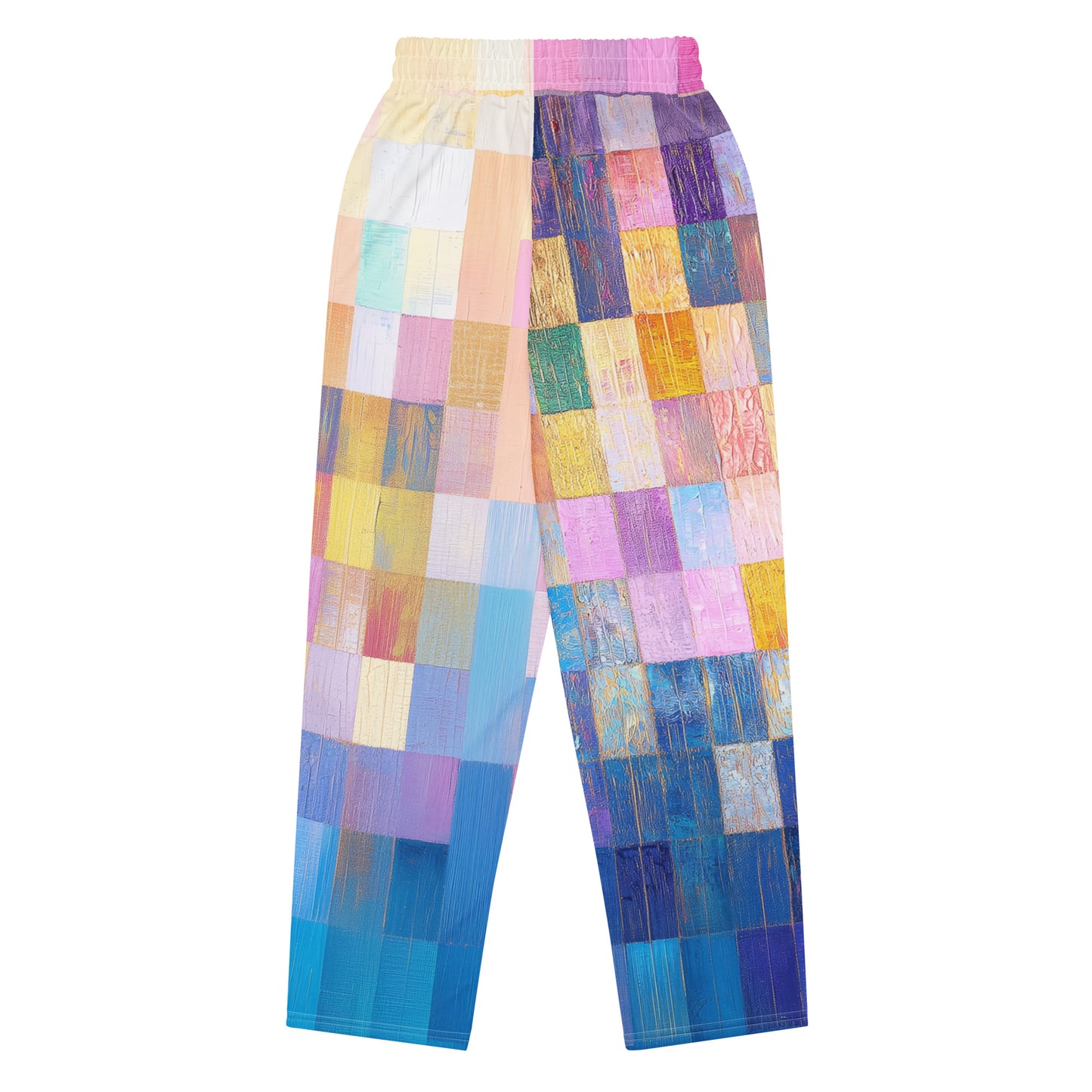 Abstract Squares - Wide-leg joggers