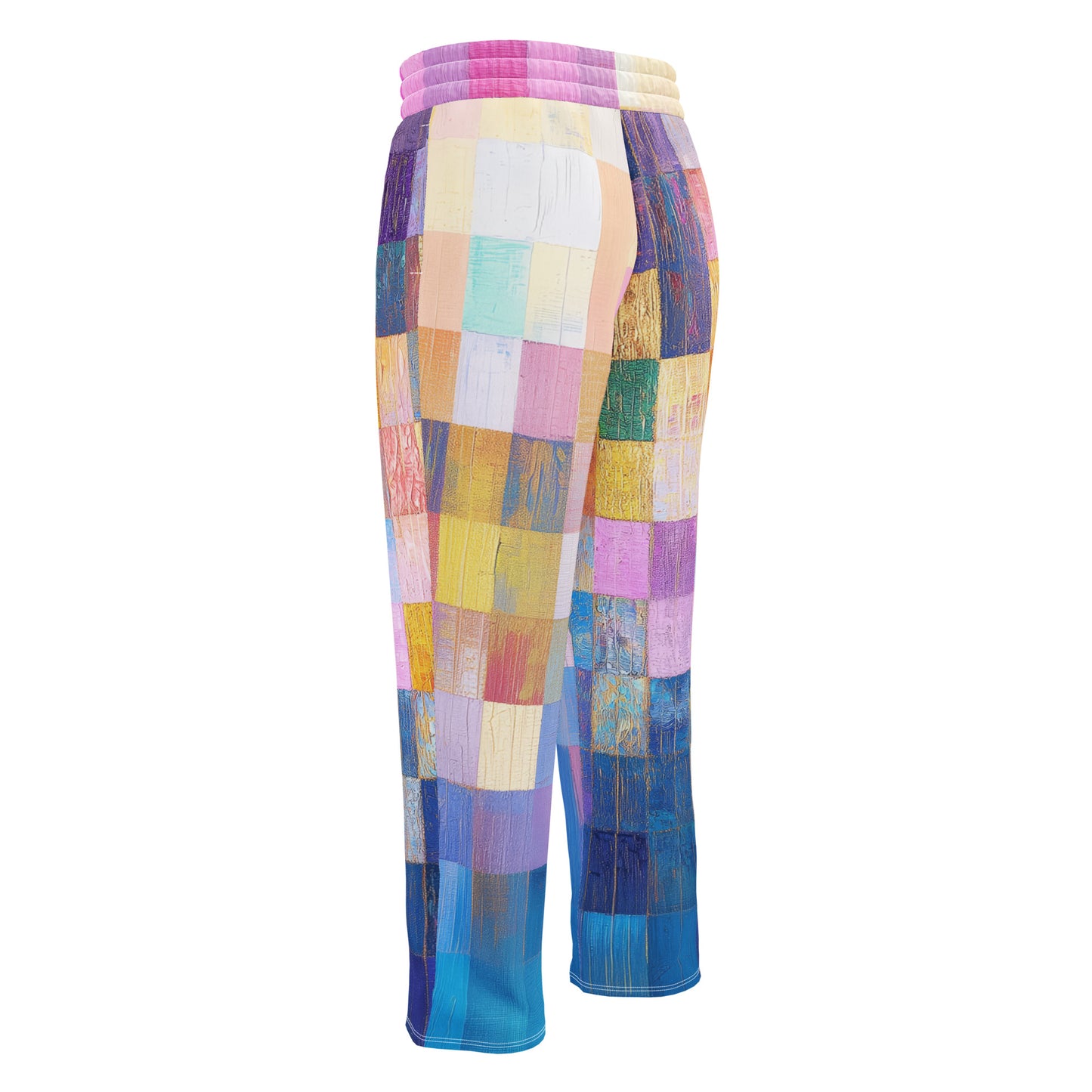 Abstract Squares - Wide-leg joggers