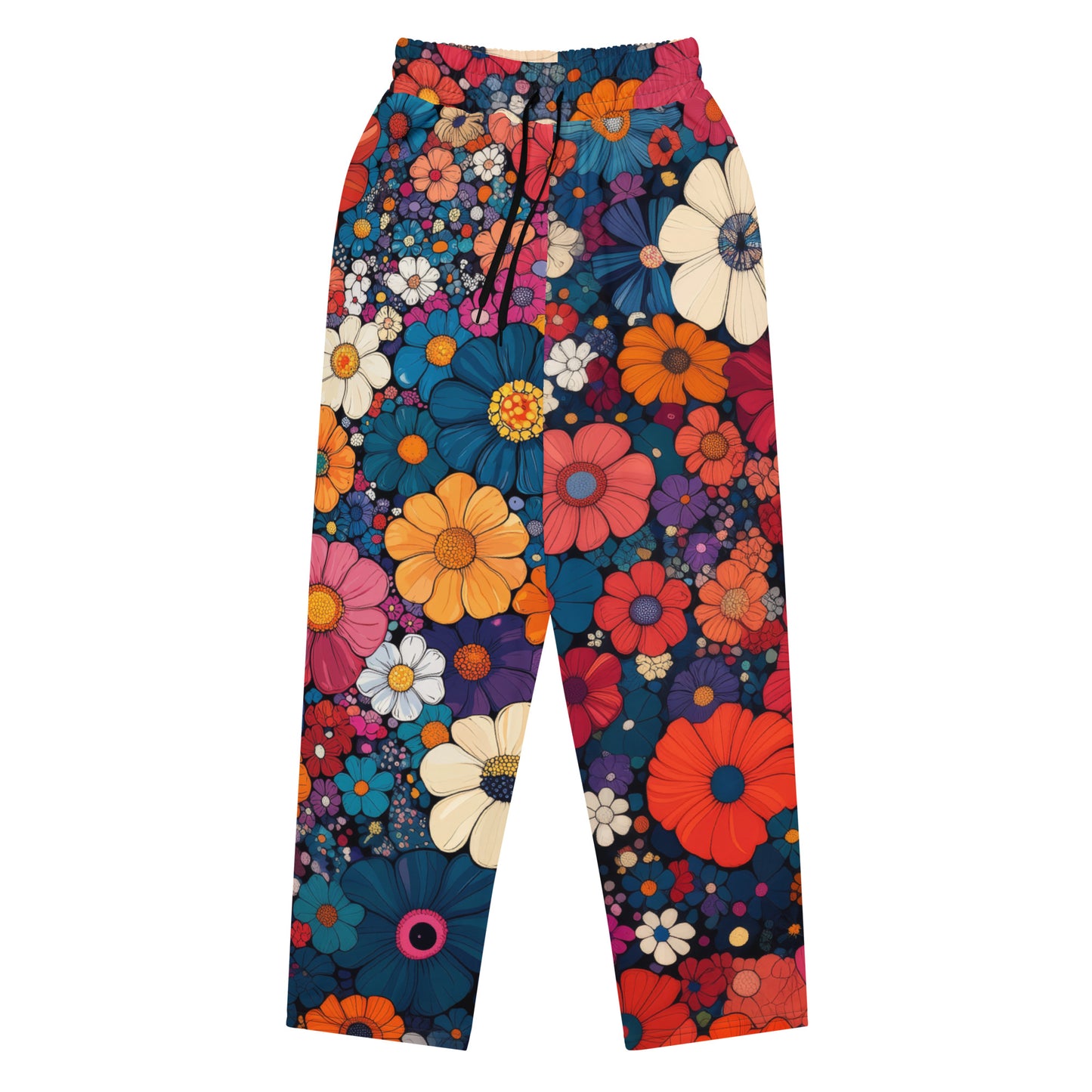 Floral Frenzy - Wide-leg joggers