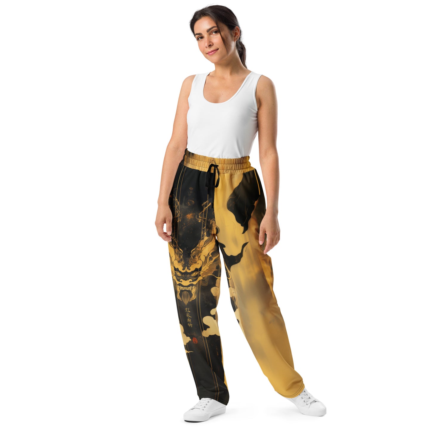 Dragon Mask - Wide-leg joggers