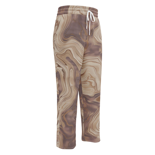 Marble Wood - Wide-leg joggers