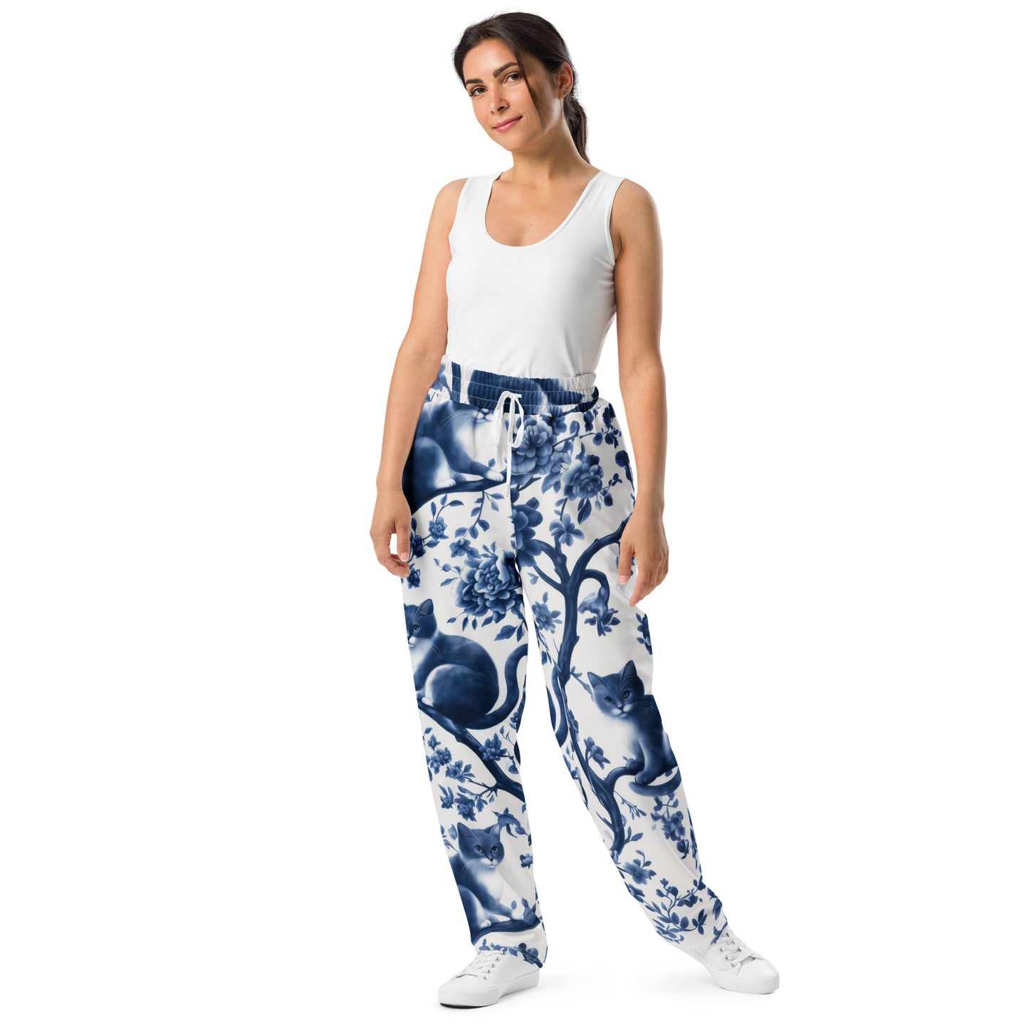 Procyclin Blue Cats - Wide-leg joggers