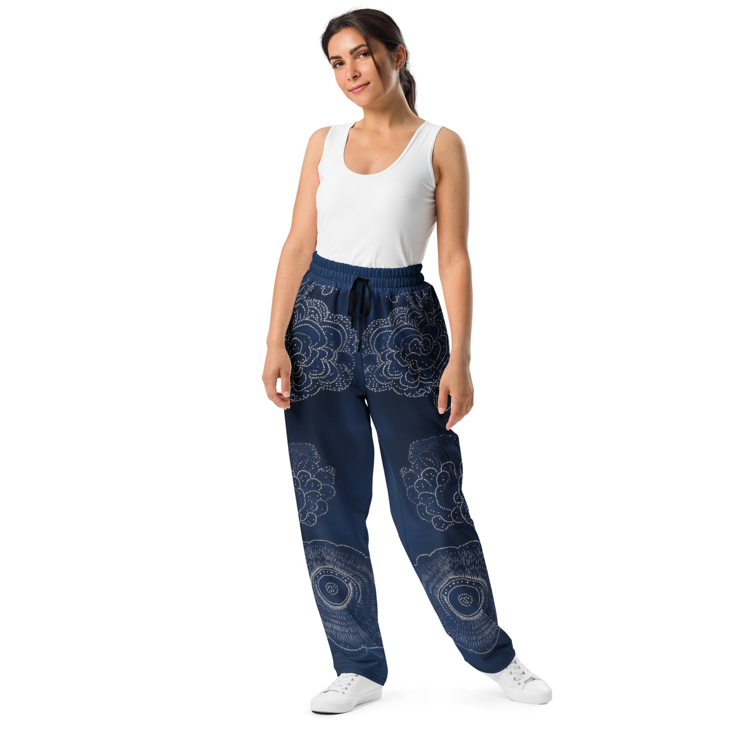 Sashiko Polynesian - Wide-leg joggers