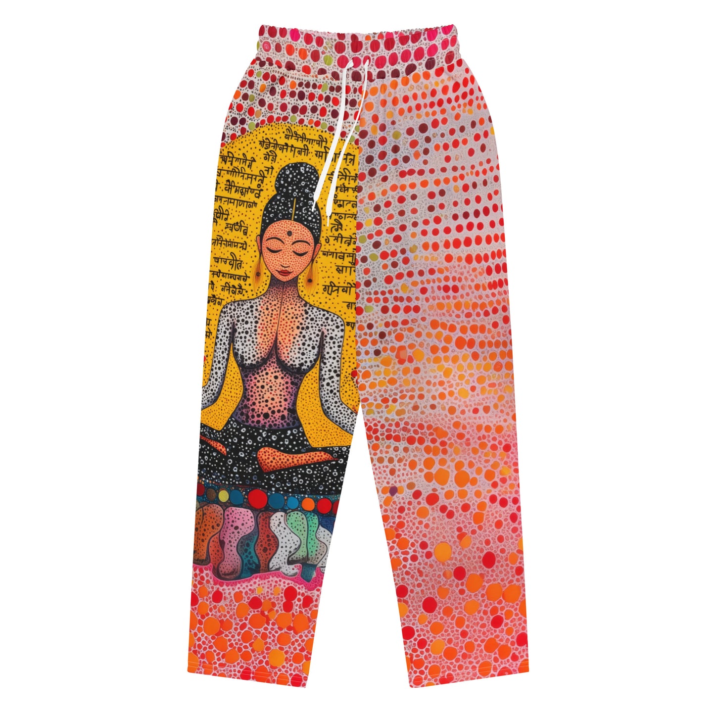 Yoga Faux Sanskrit moda 2 - Wide-leg joggers