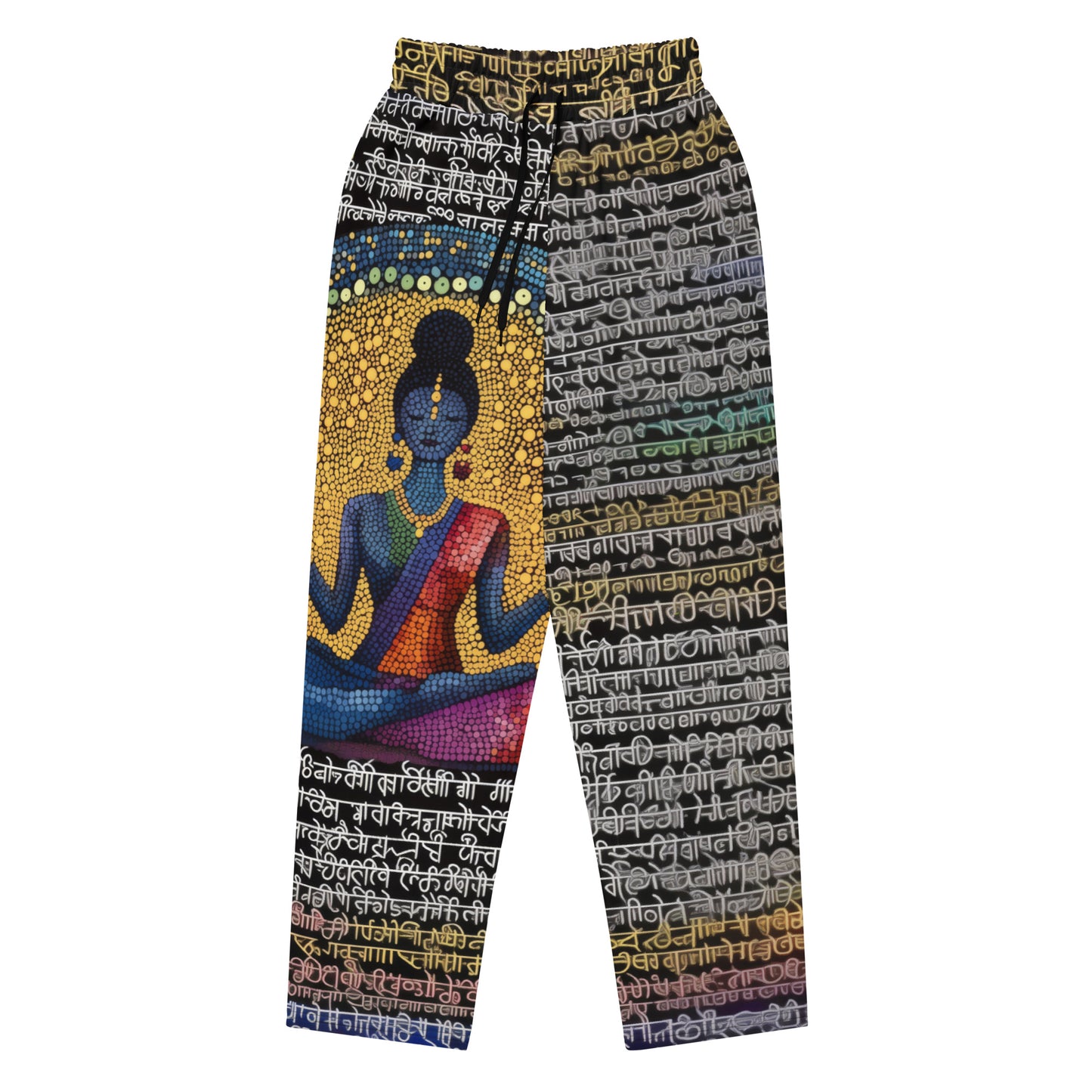 Yoga Faux Sanskrit moda 1 - Wide-leg joggers