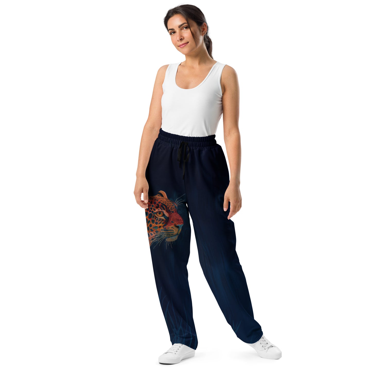 Sashiko Tiger - Wide-leg joggers