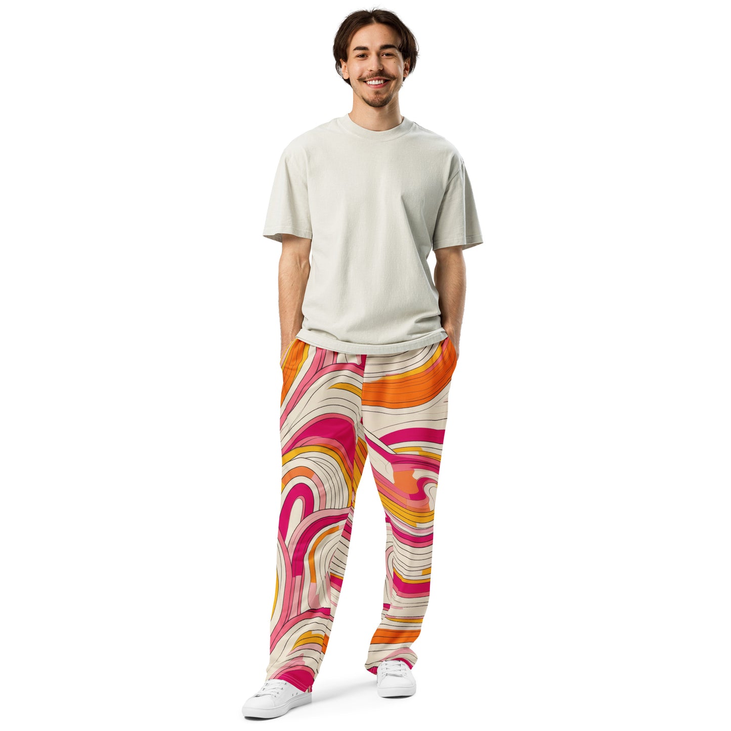 Retro Groovy moda 1 - Wide-leg joggers