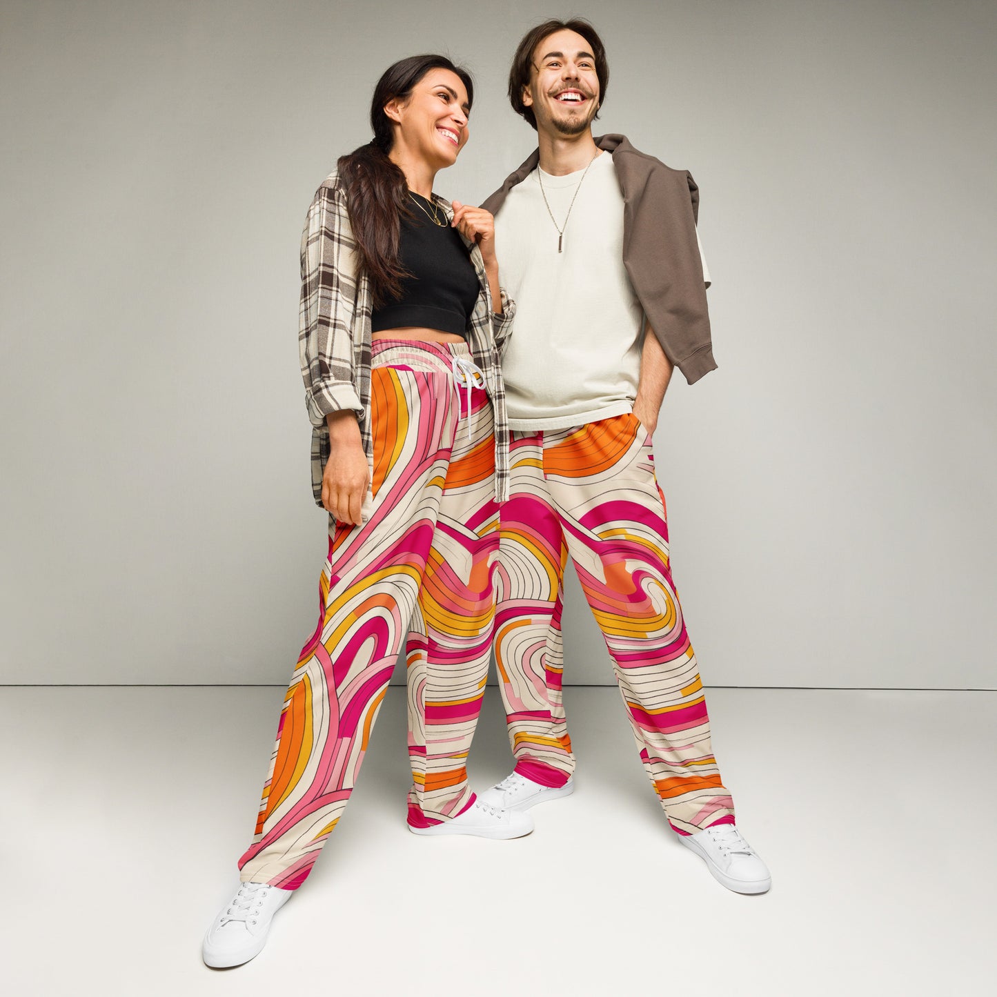 Retro Groovy moda 1 - Wide-leg joggers