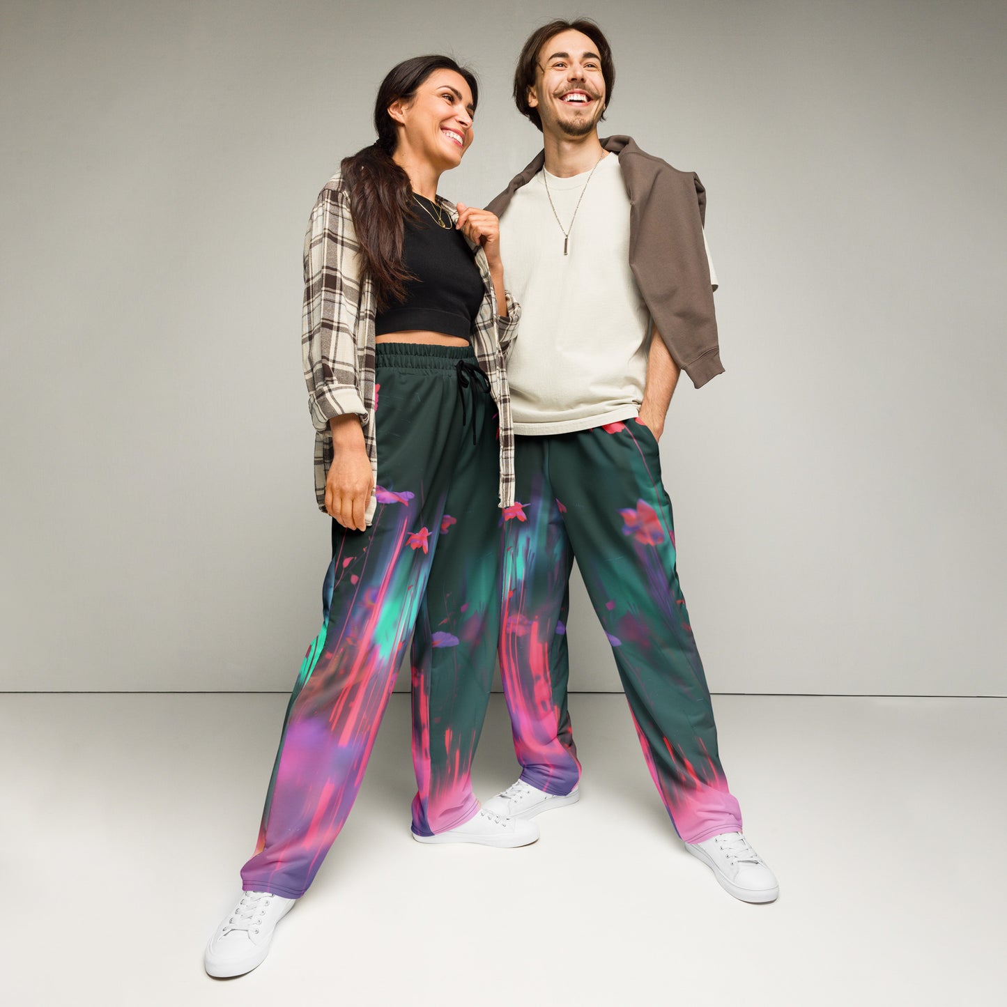 Chromatic Aberration - Wide-leg joggers