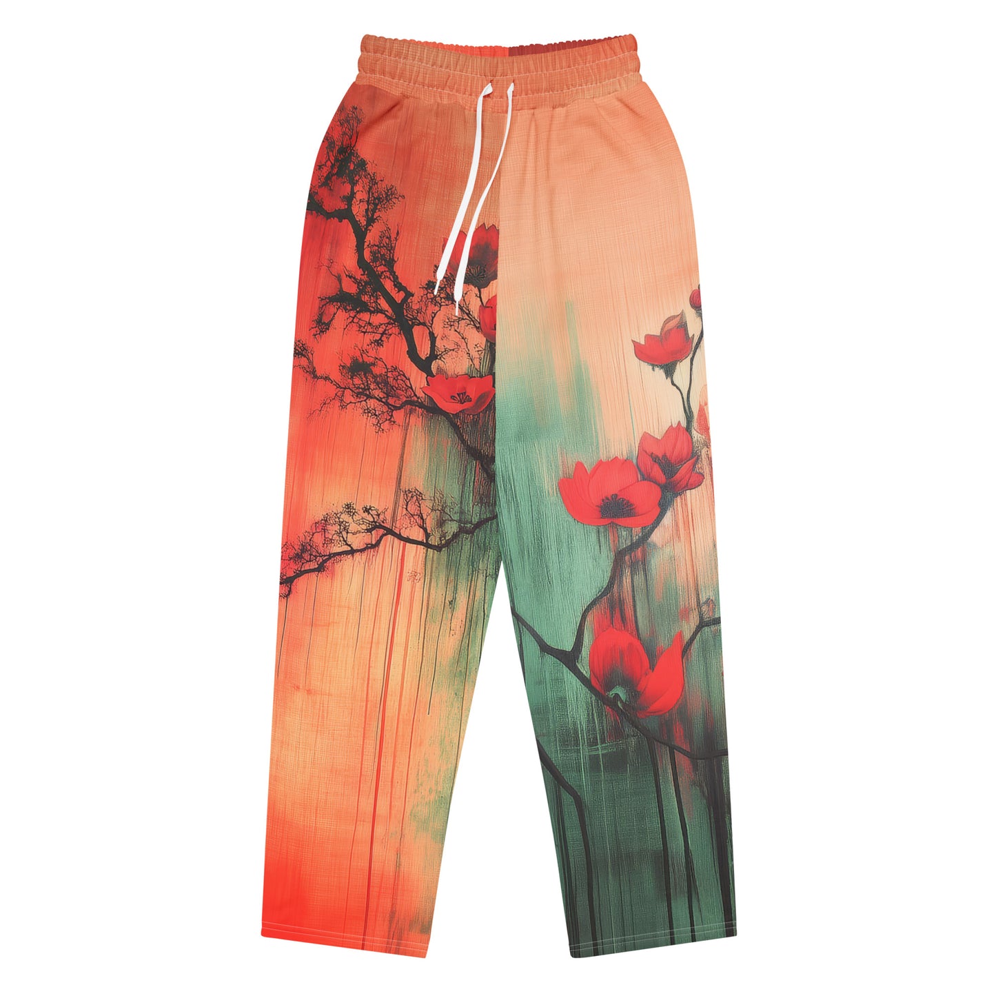 Eden Red - Wide-leg joggers