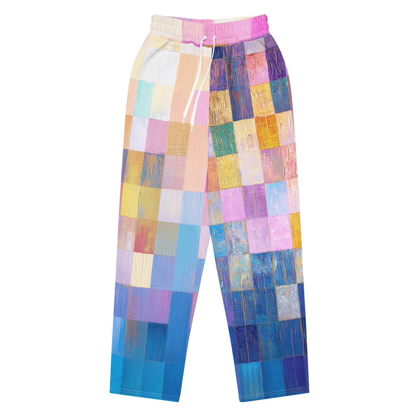 Abstract Squares - Wide-leg joggers