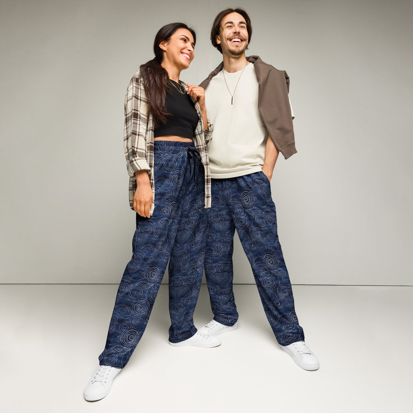 Embroidery moda 1 - Wide-leg joggers