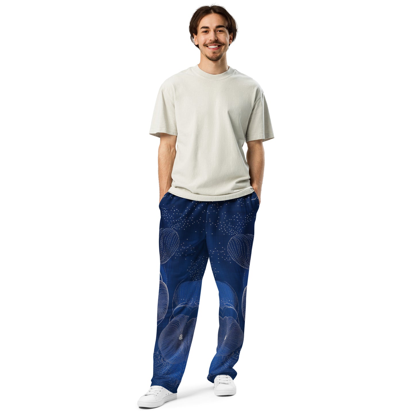 Embroidery moda 4 - Wide-leg joggers