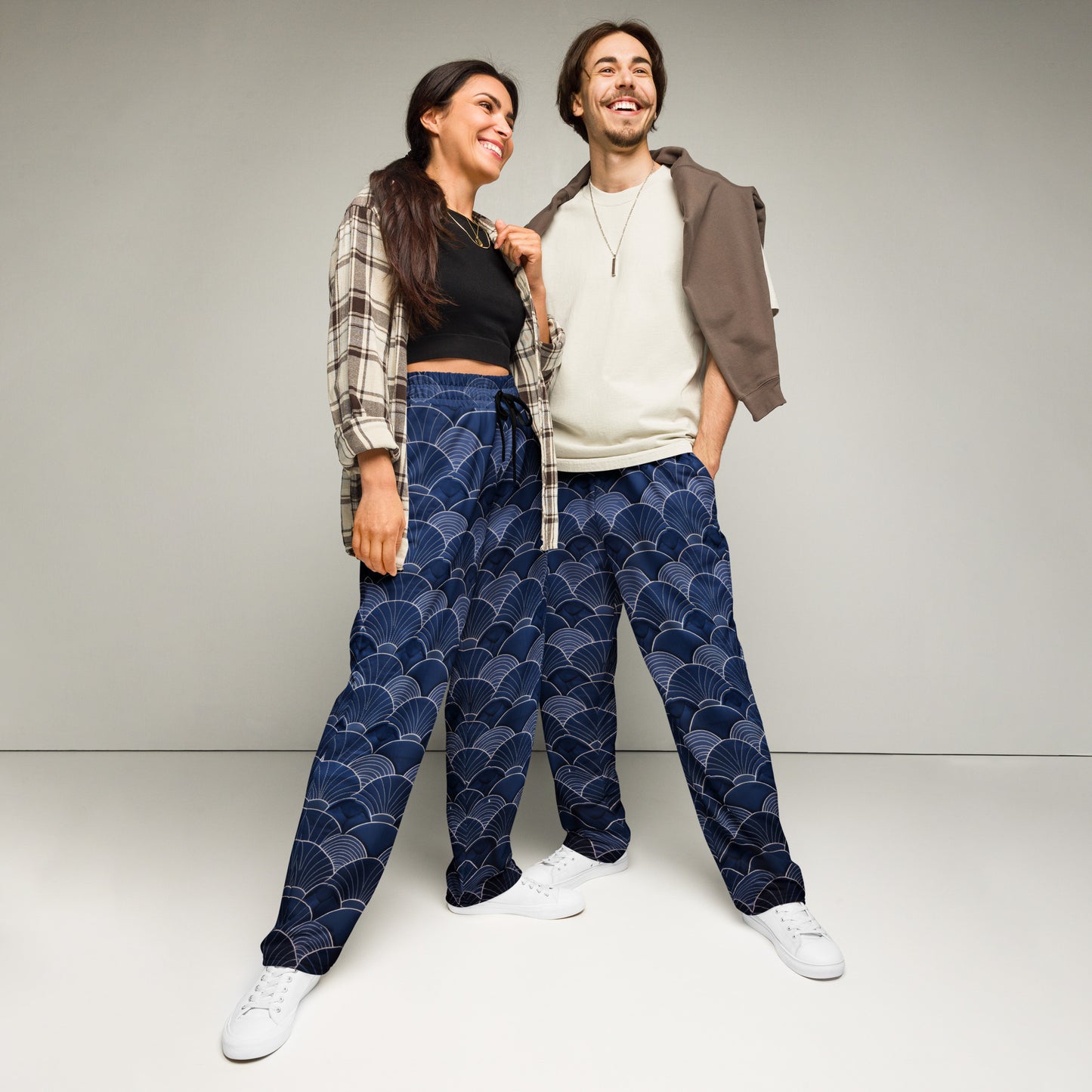 Sashiko - Wide-leg joggers