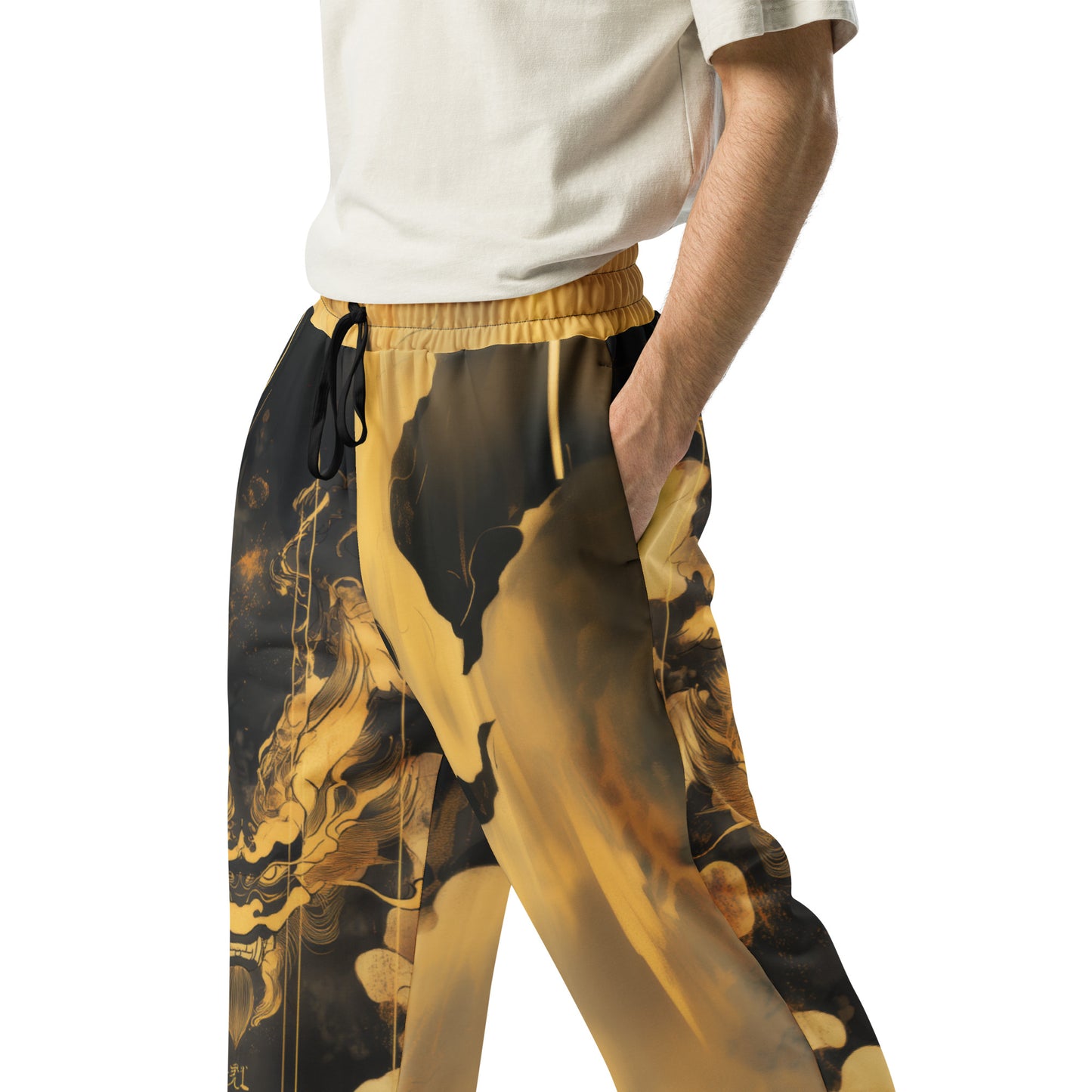 Dragon Mask - Wide-leg joggers