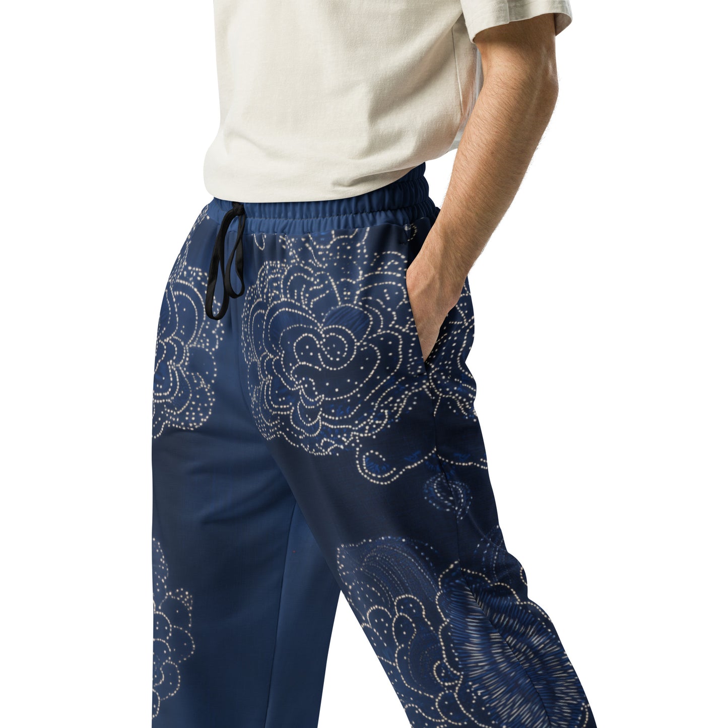 Sashiko Polynesian - Wide-leg joggers