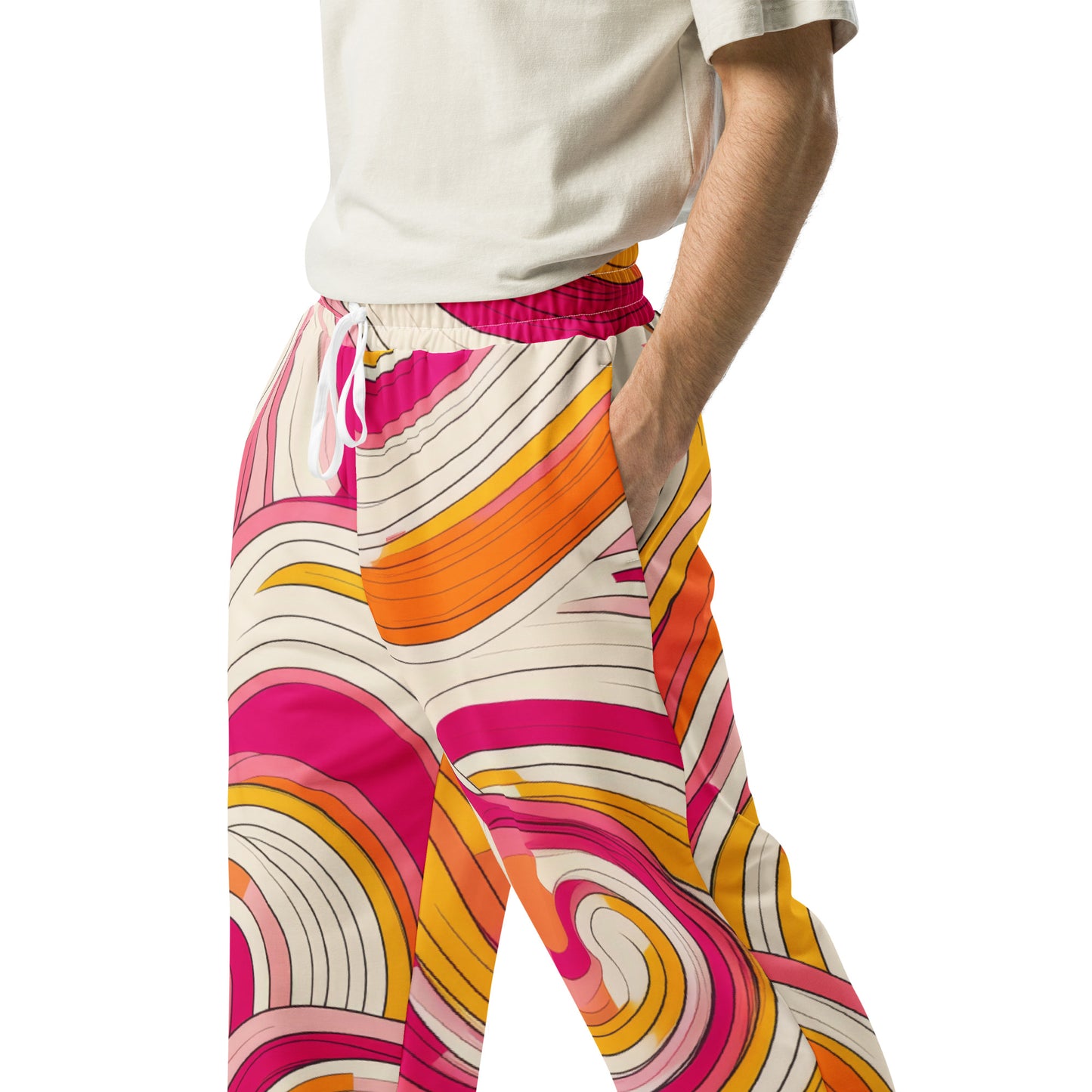 Retro Groovy moda 1 - Wide-leg joggers