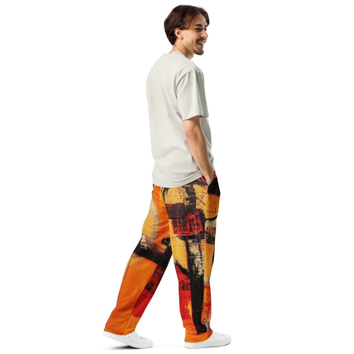 Abstract moda 1 - Wide-leg joggers