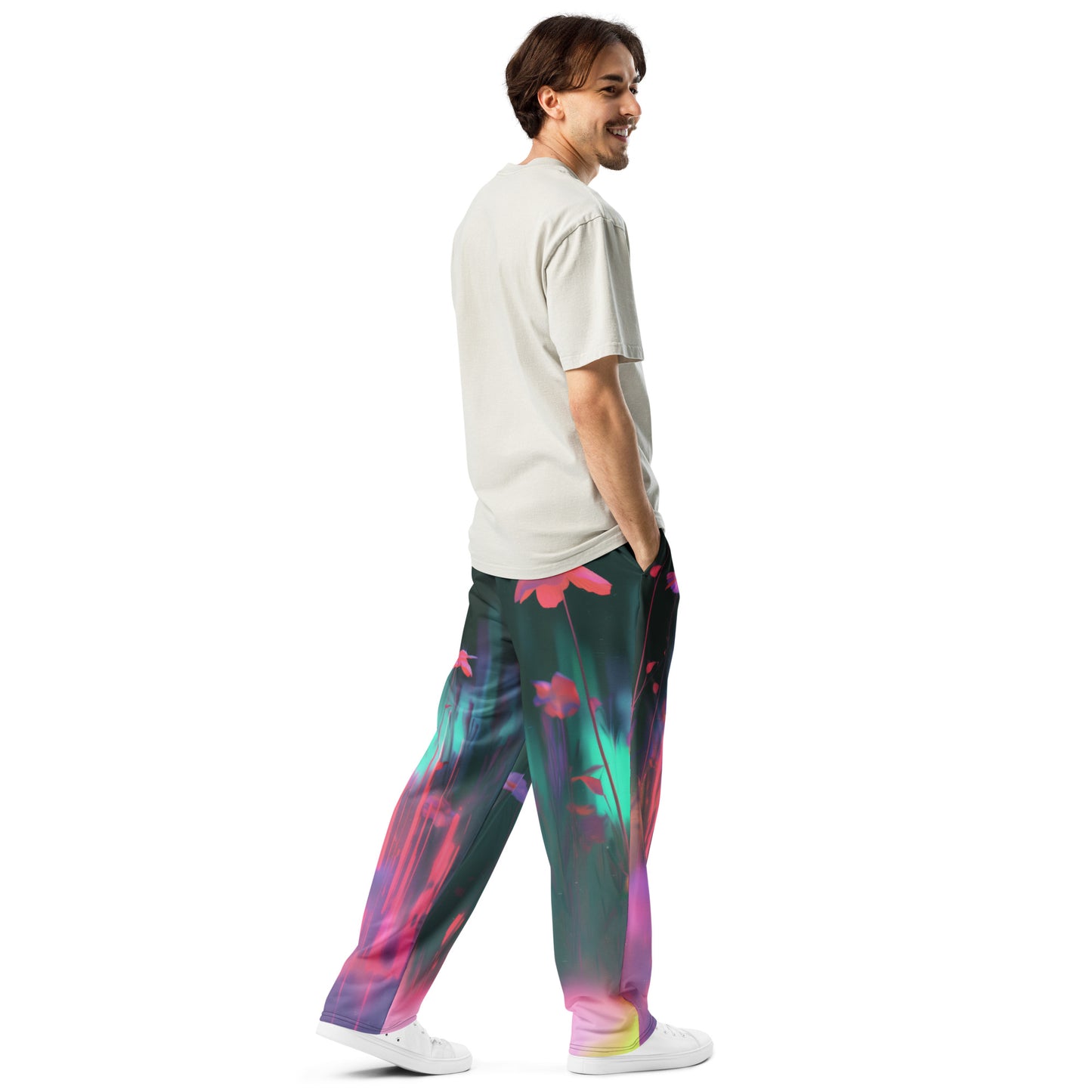 Chromatic Aberration - Wide-leg joggers