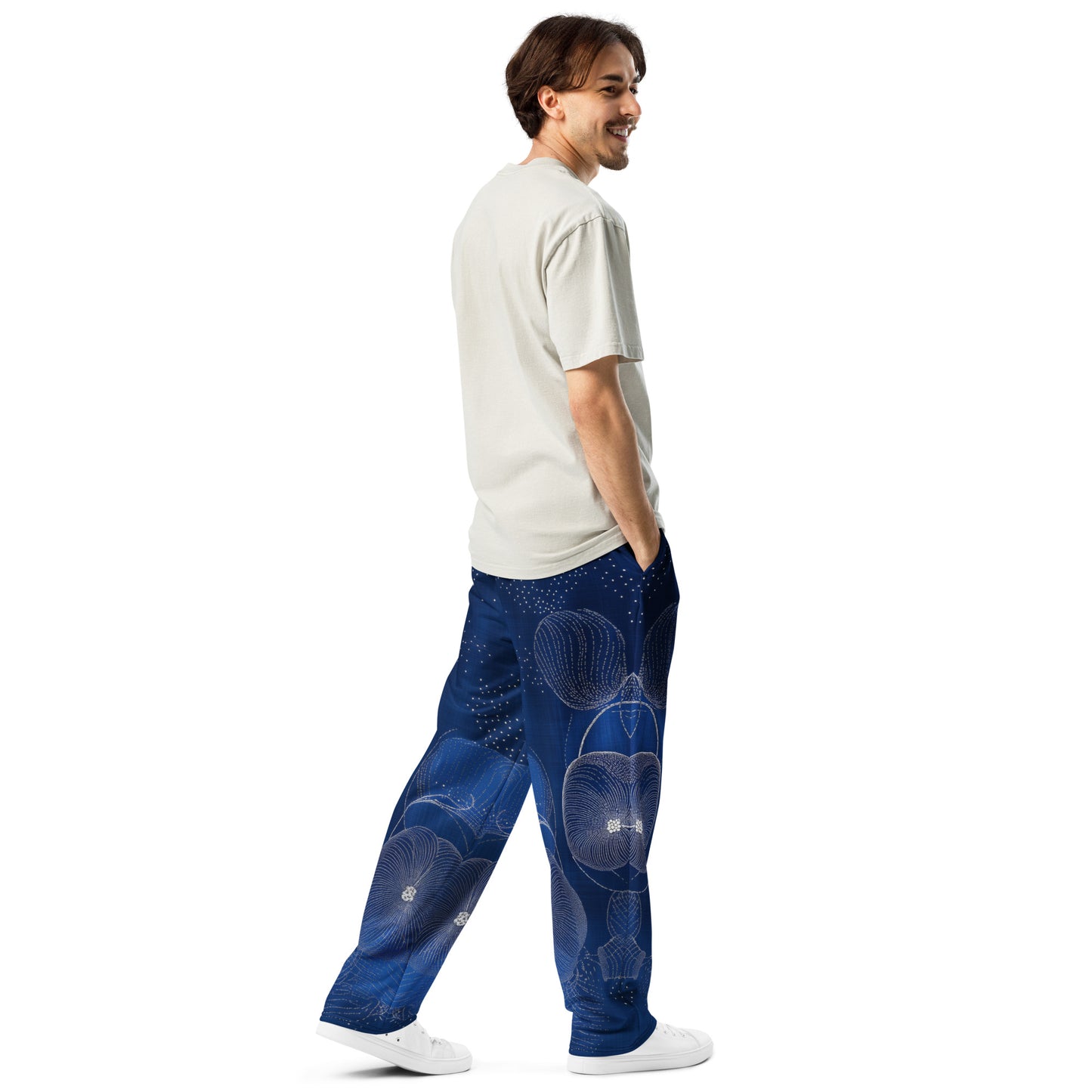 Embroidery moda 4 - Wide-leg joggers