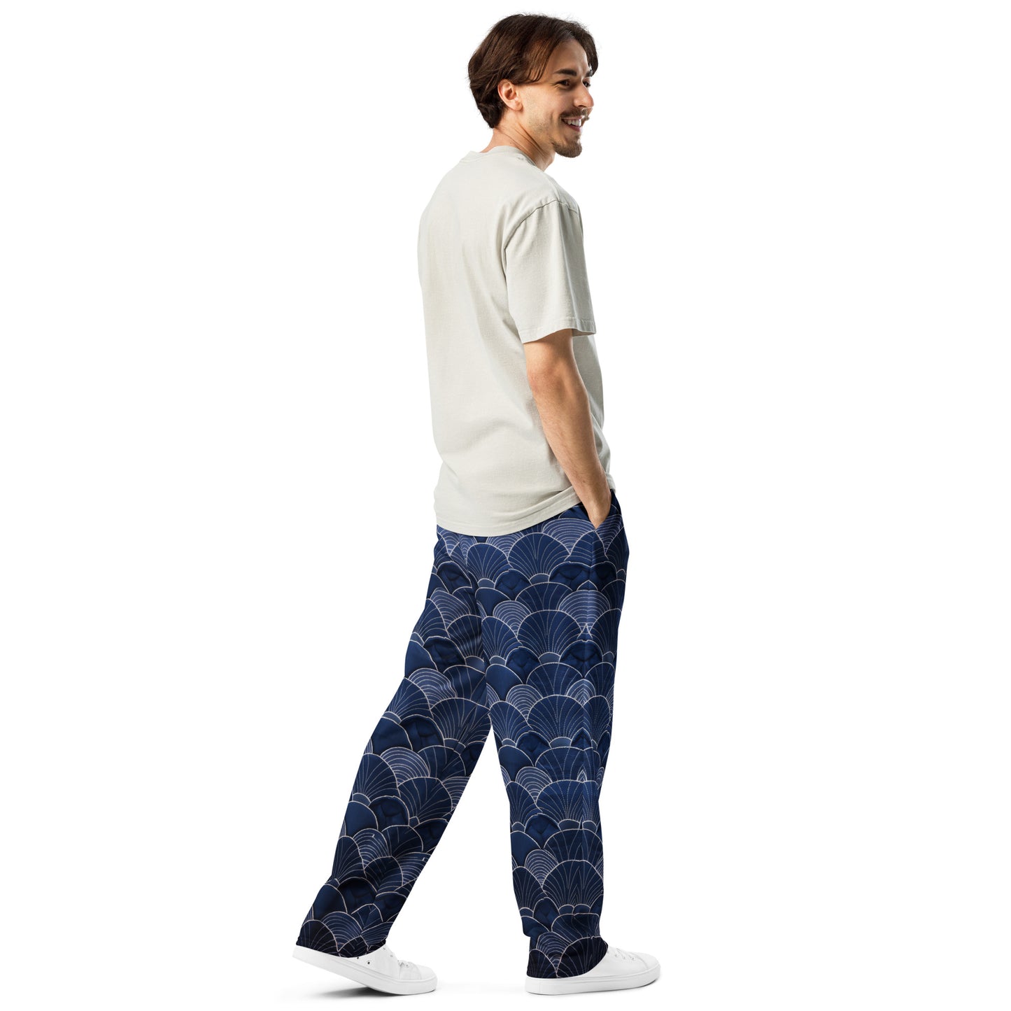 Sashiko - Wide-leg joggers