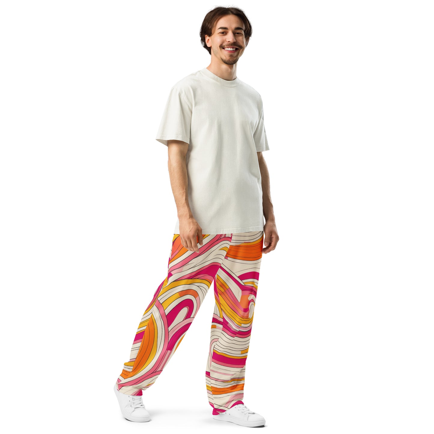 Retro Groovy moda 1 - Wide-leg joggers