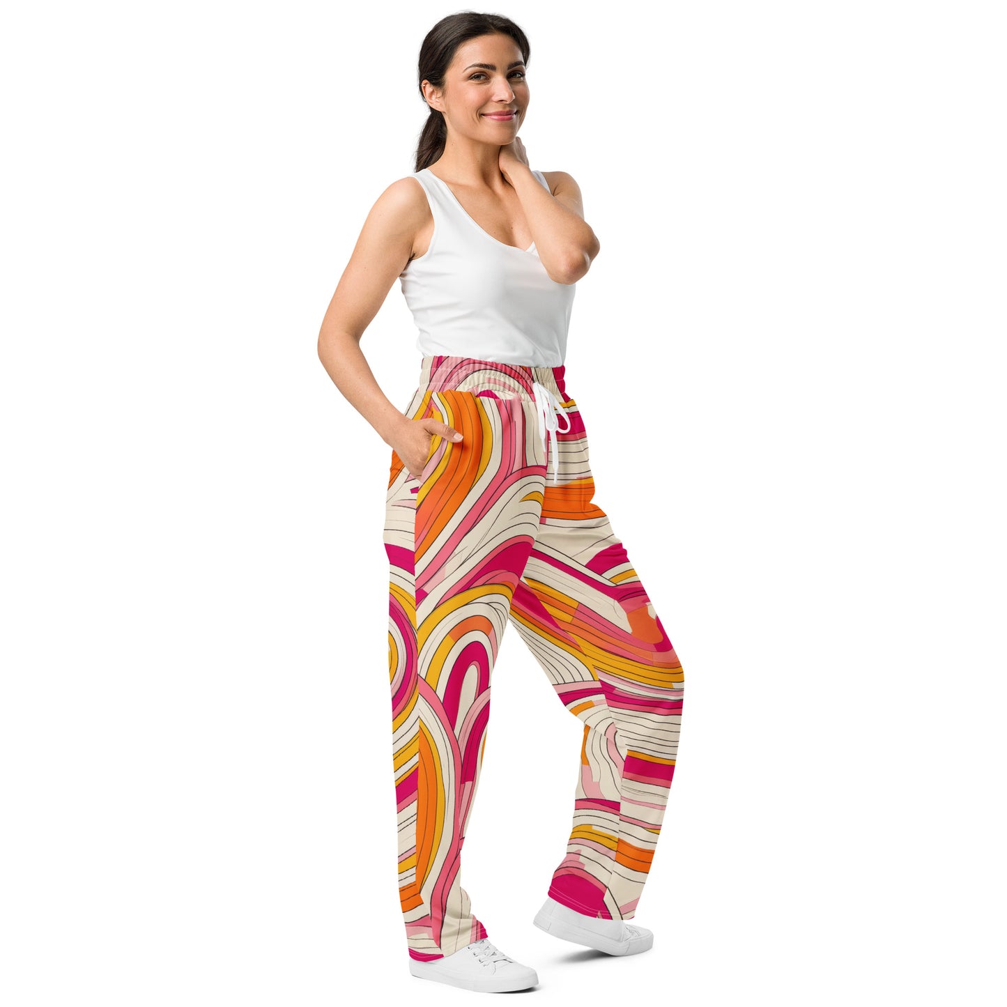 Retro Groovy moda 1 - Wide-leg joggers