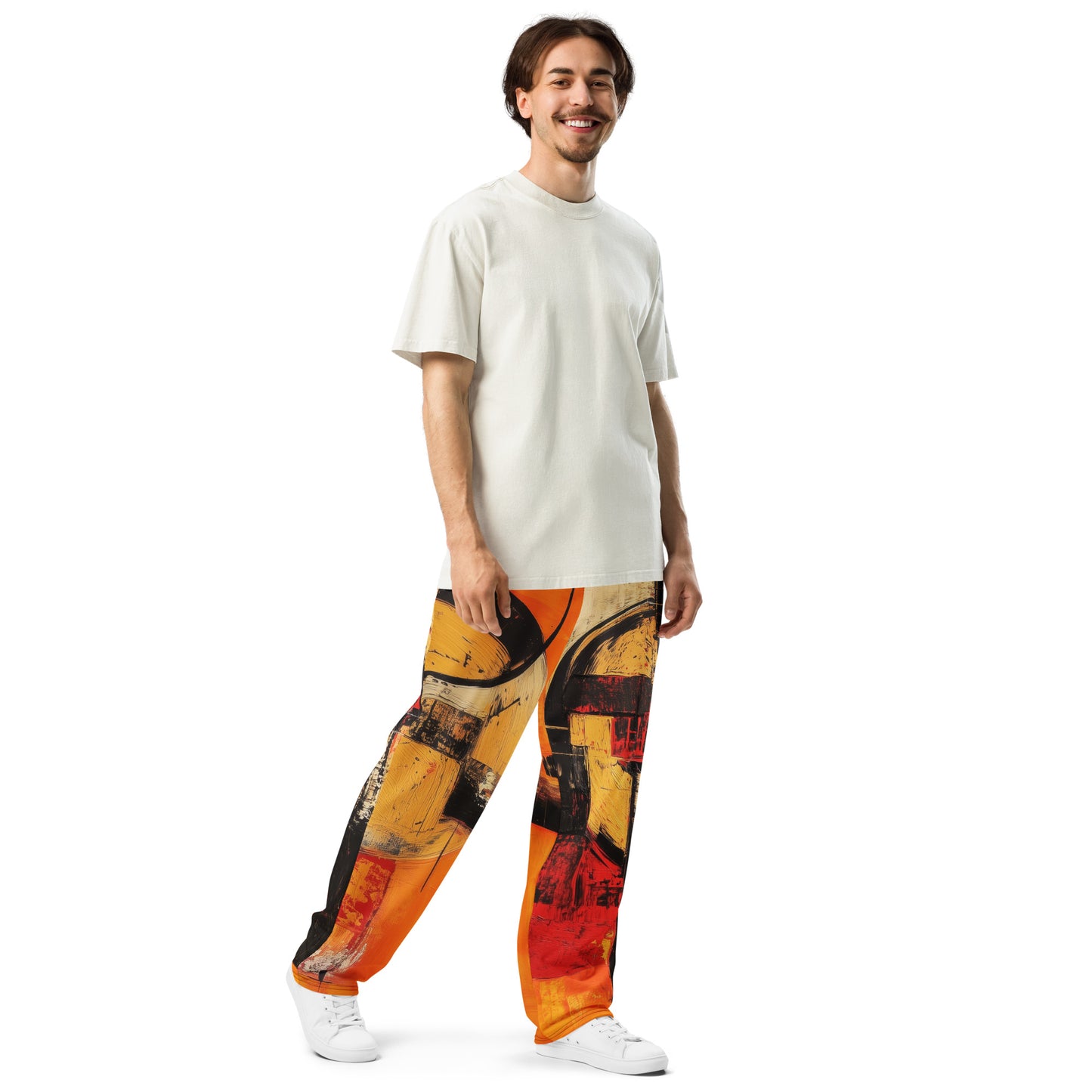 Abstract moda 1 - Wide-leg joggers