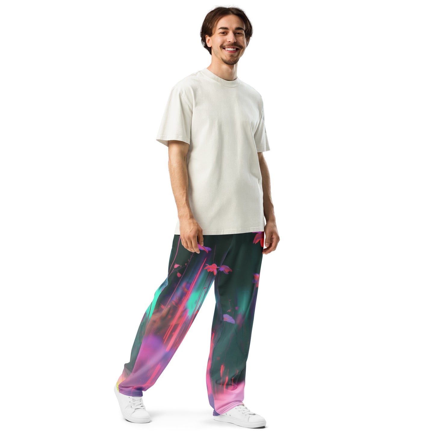 Chromatic Aberration - Wide-leg joggers