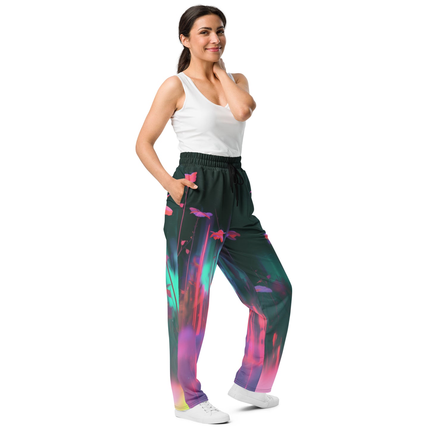 Chromatic Aberration - Wide-leg joggers